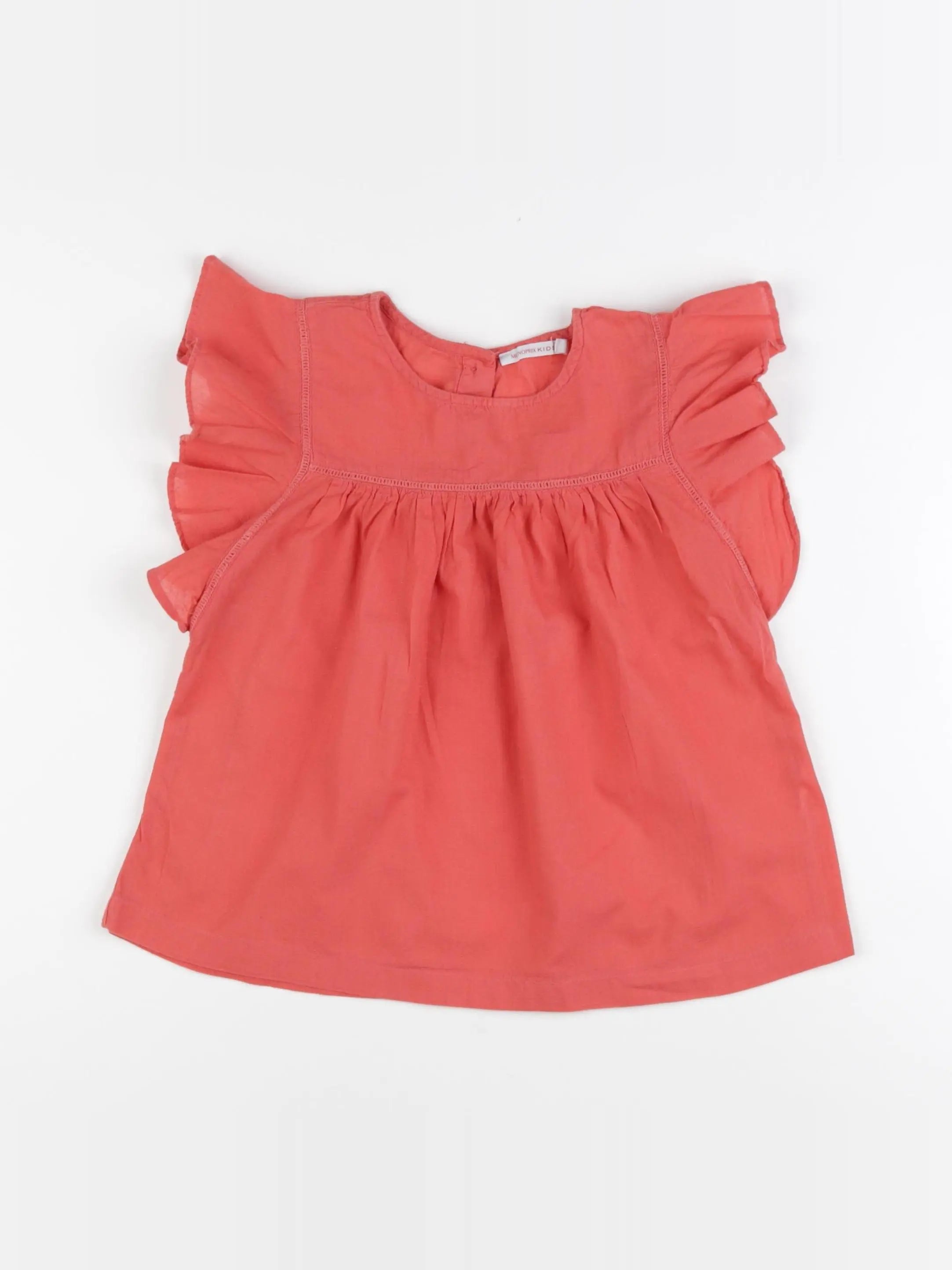 Monoprix - blouse rouge - 8 ans