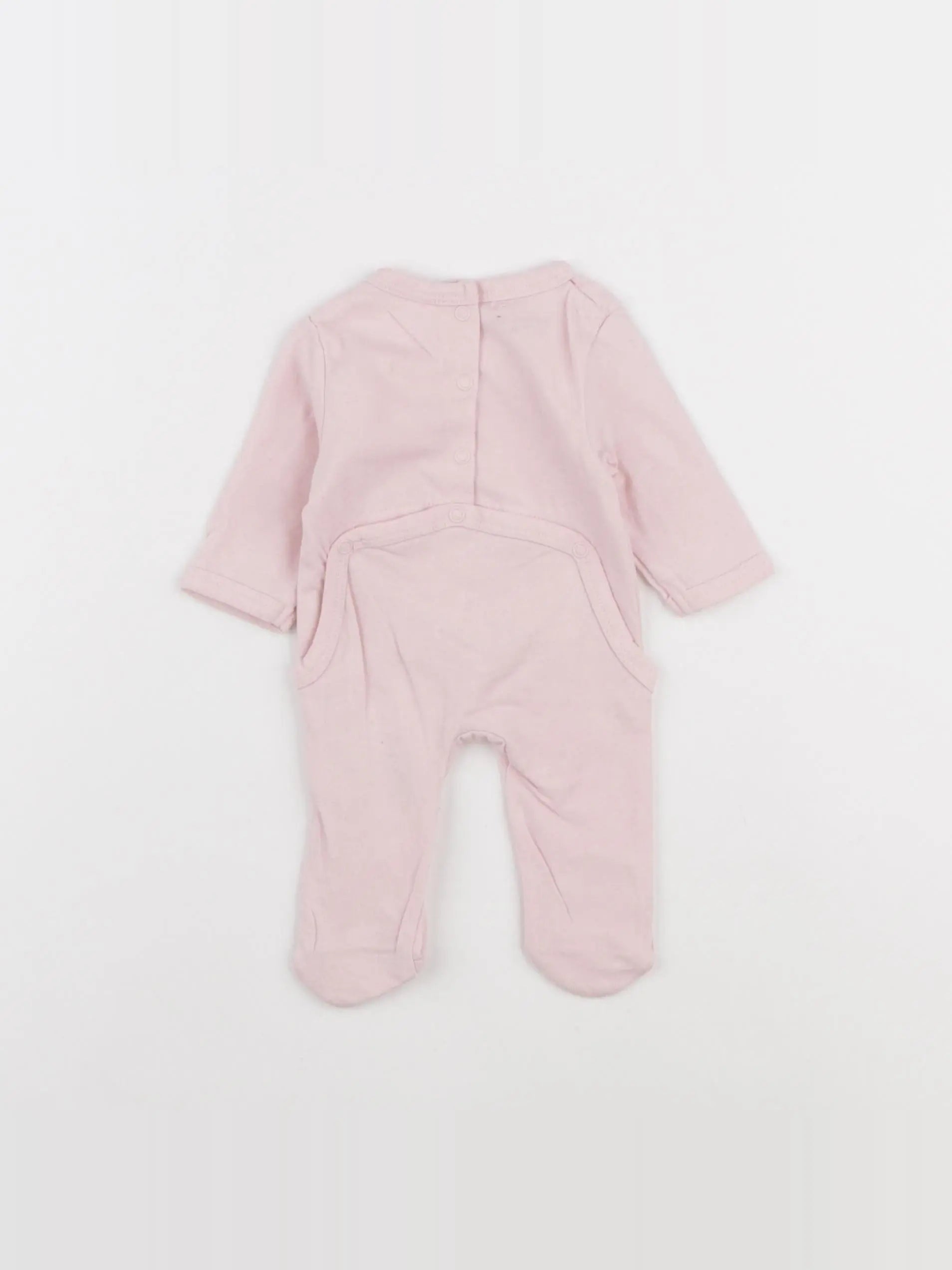 Vertbaudet - pyjama coton rose - 0 mois