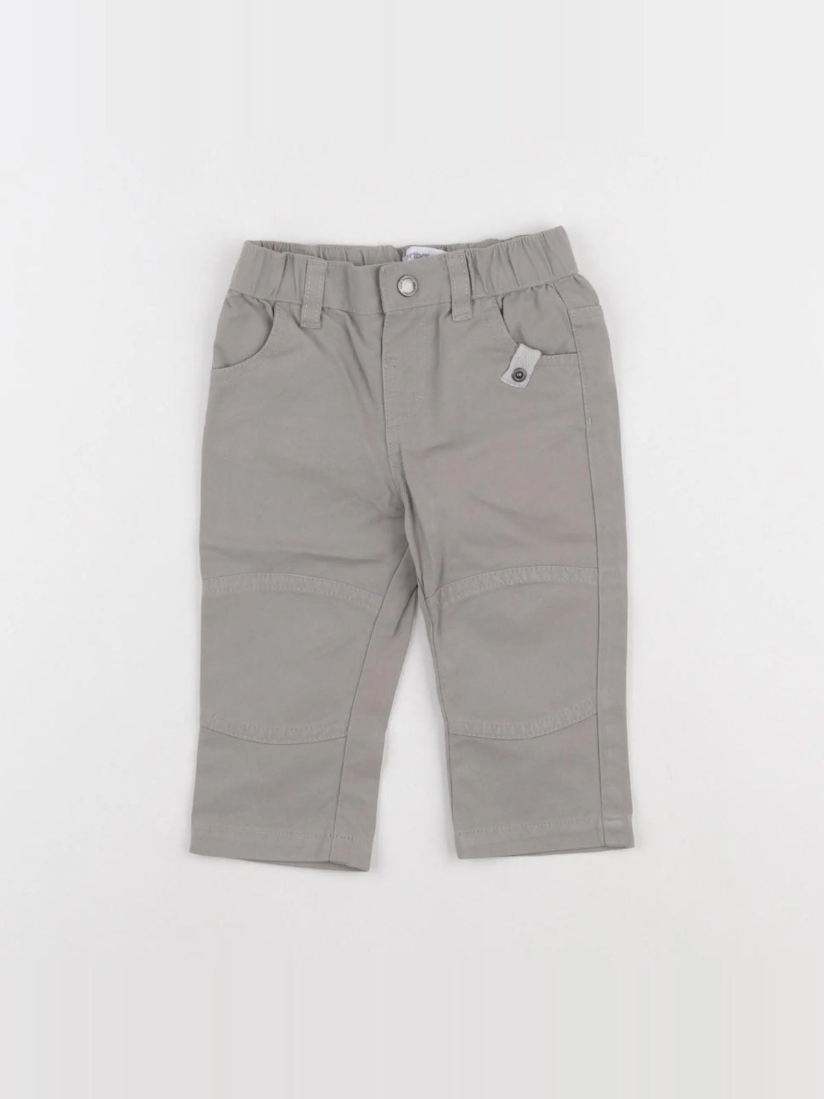 Vertbaudet - pantalon gris - 9 mois
