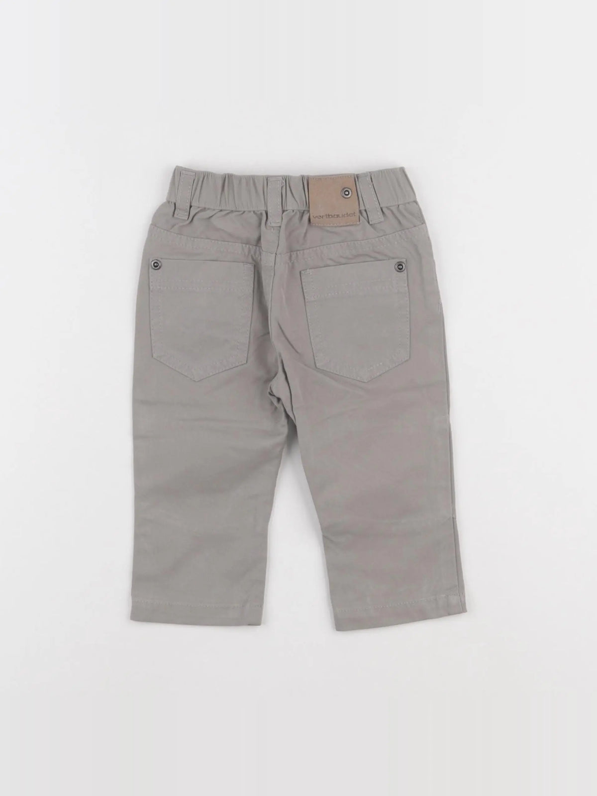 Vertbaudet - pantalon gris - 9 mois