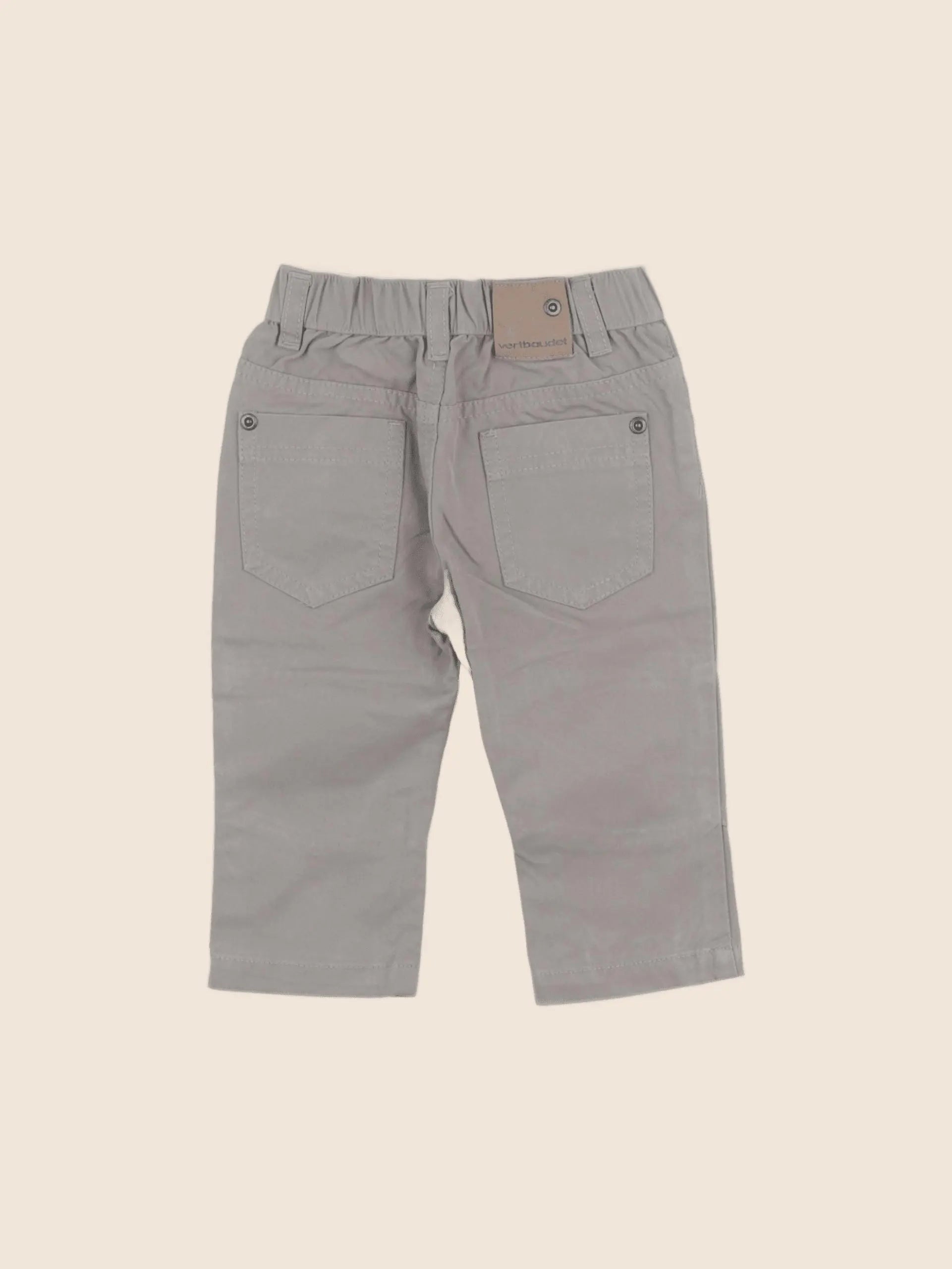 Vertbaudet - pantalon gris - 9 mois
