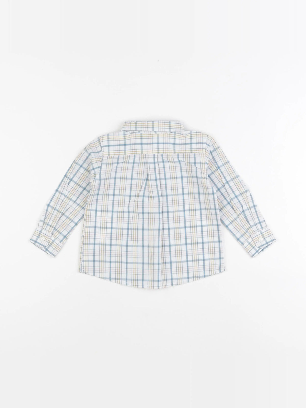 Gocco - chemise blanc, bleu - 6/9 mois