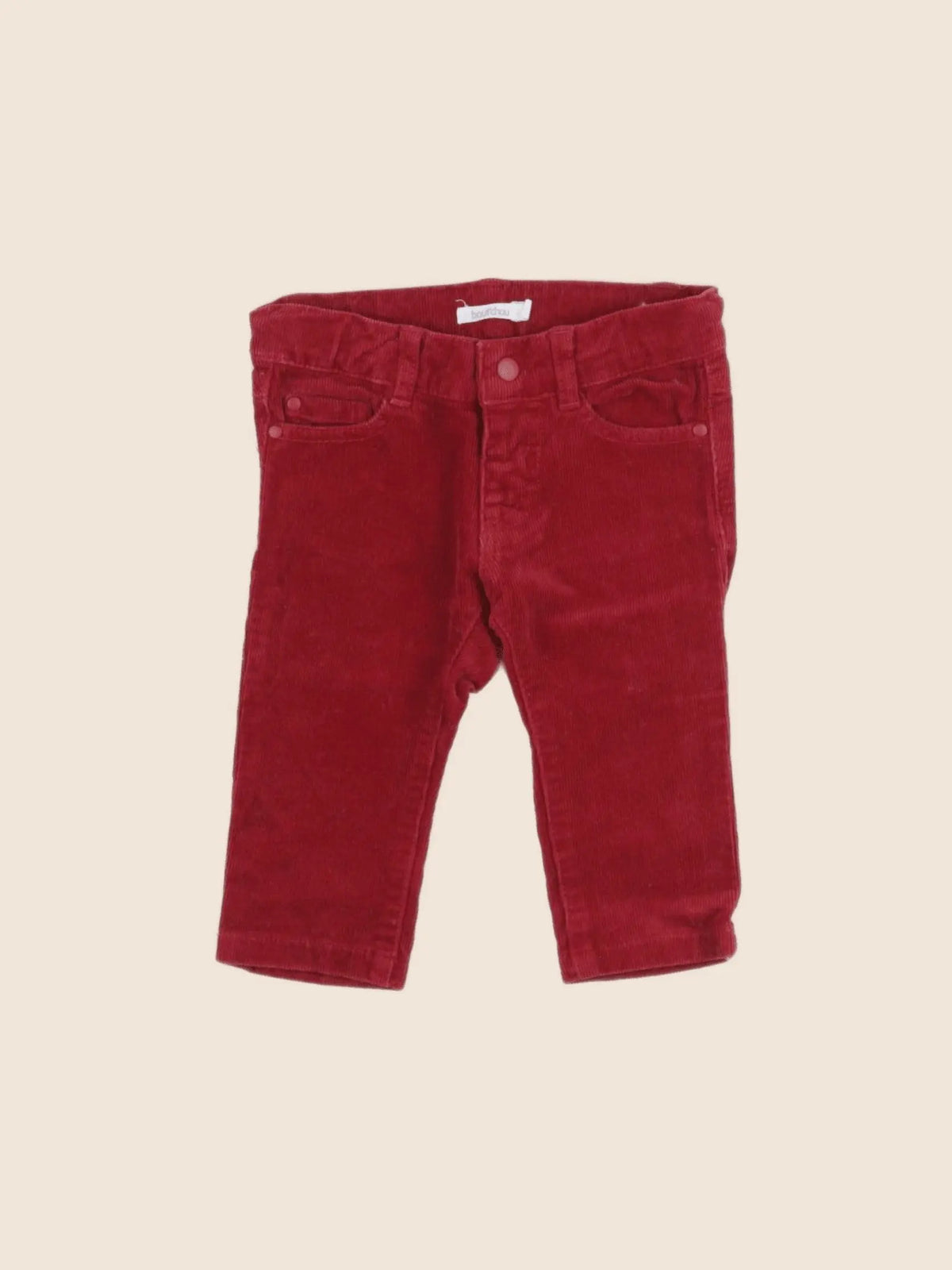 Boutchou - pantalon rouge - 6 mois