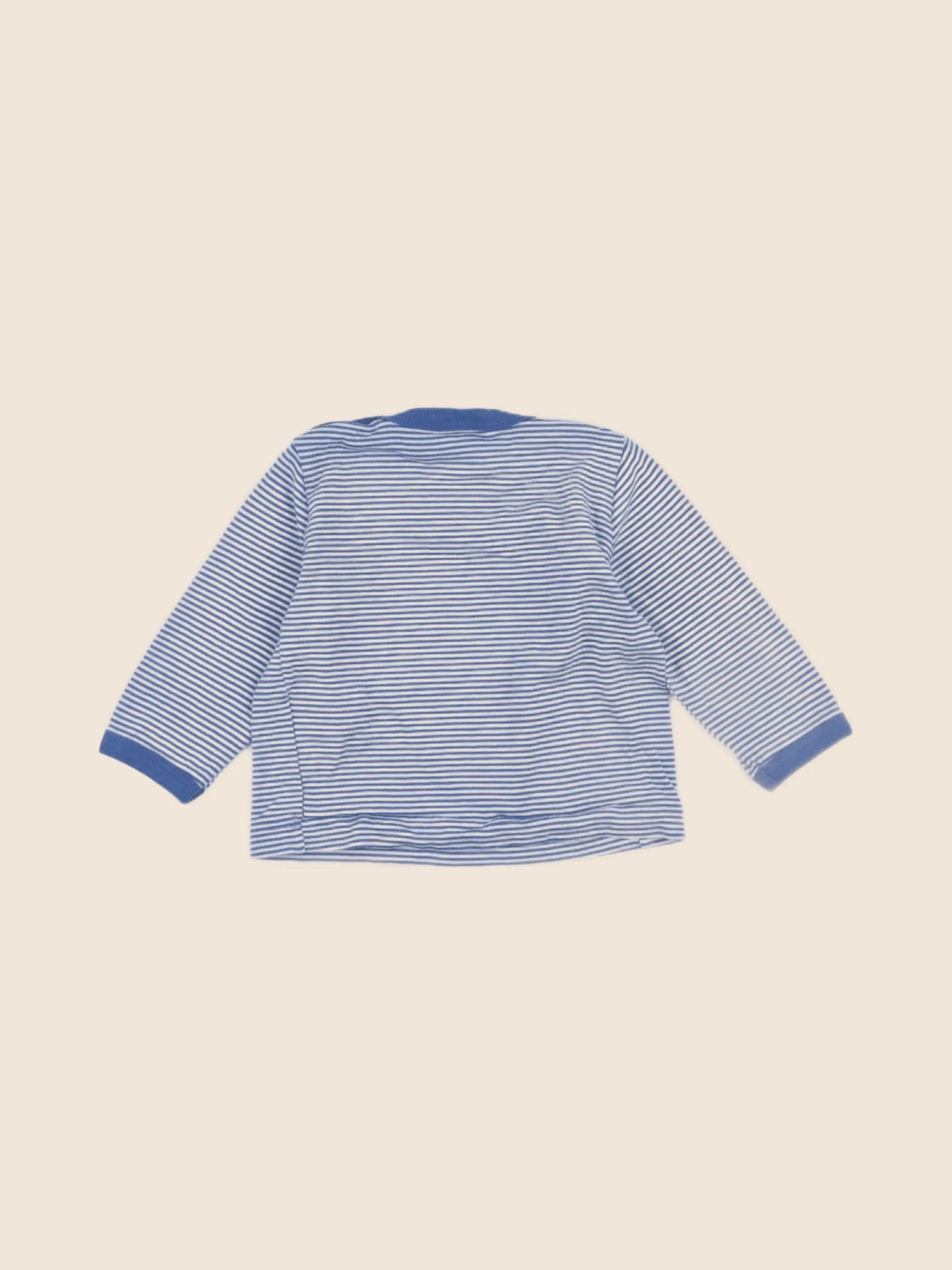 Petit Bateau - maillot de corps bleu - 6 mois