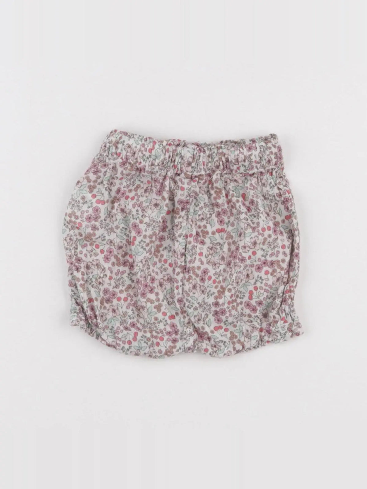 Vertbaudet - bloomer blanc, rose - 6 mois