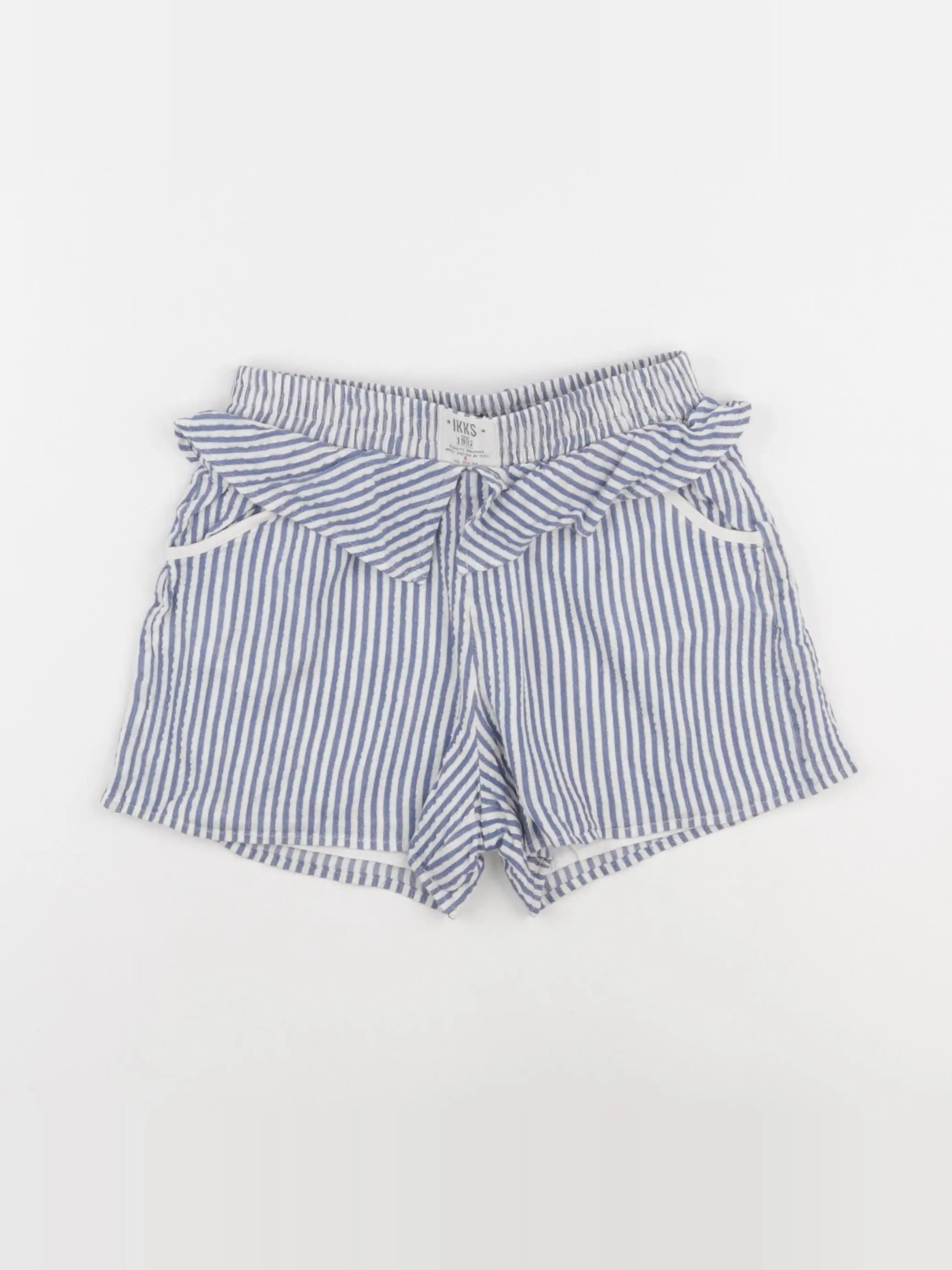 IKKS - short bleu, argent - 8 ans