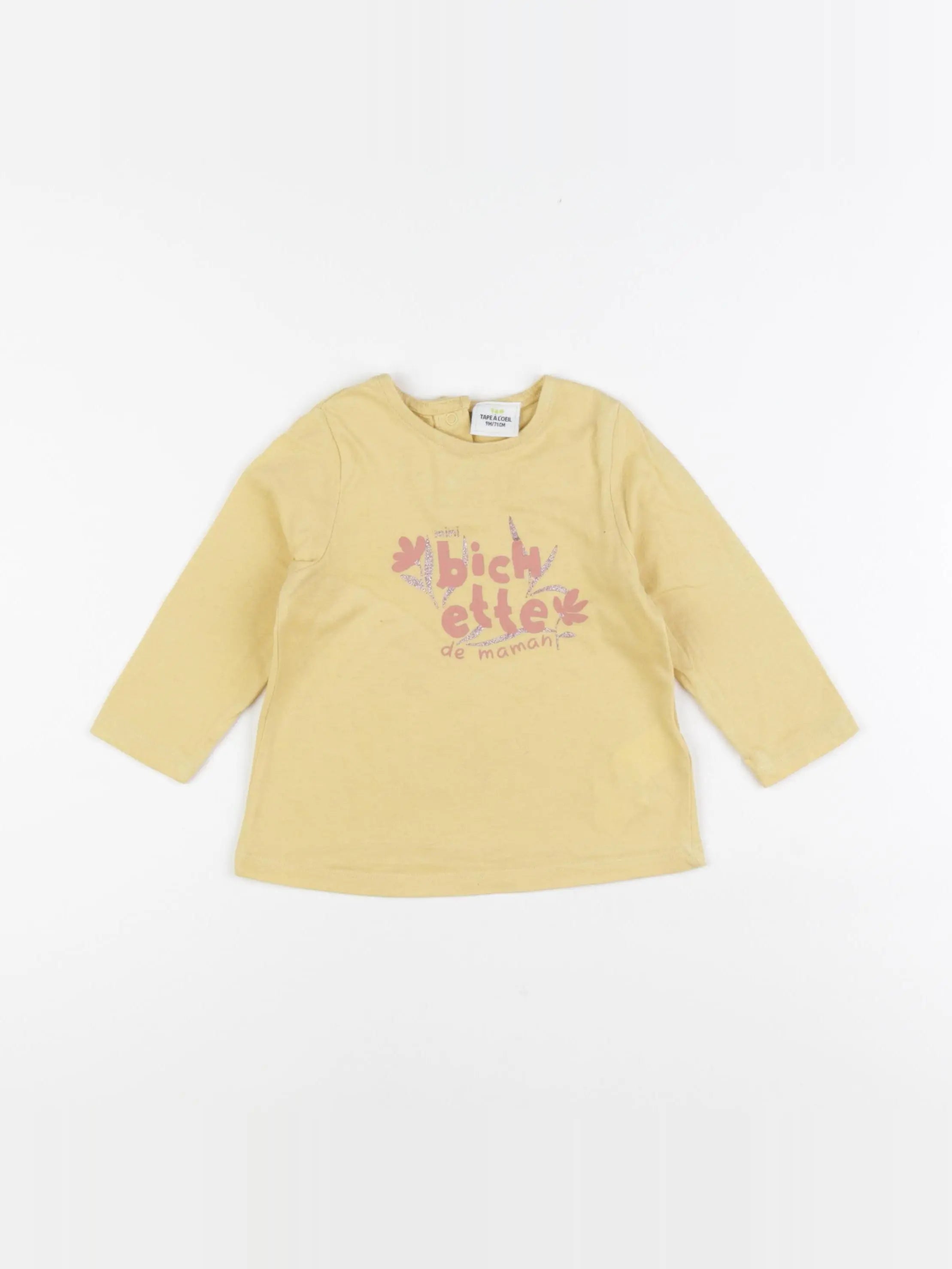 Tape à l'oeil - tee-shirt jaune - 9 mois