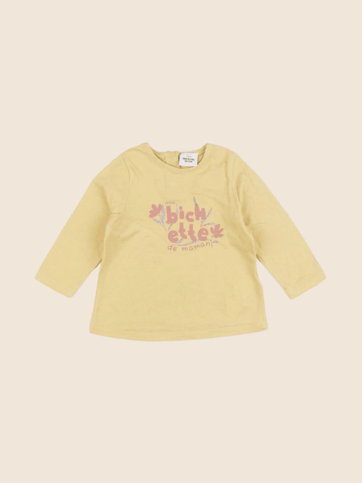 Tape à l'oeil - tee-shirt jaune - 9 mois