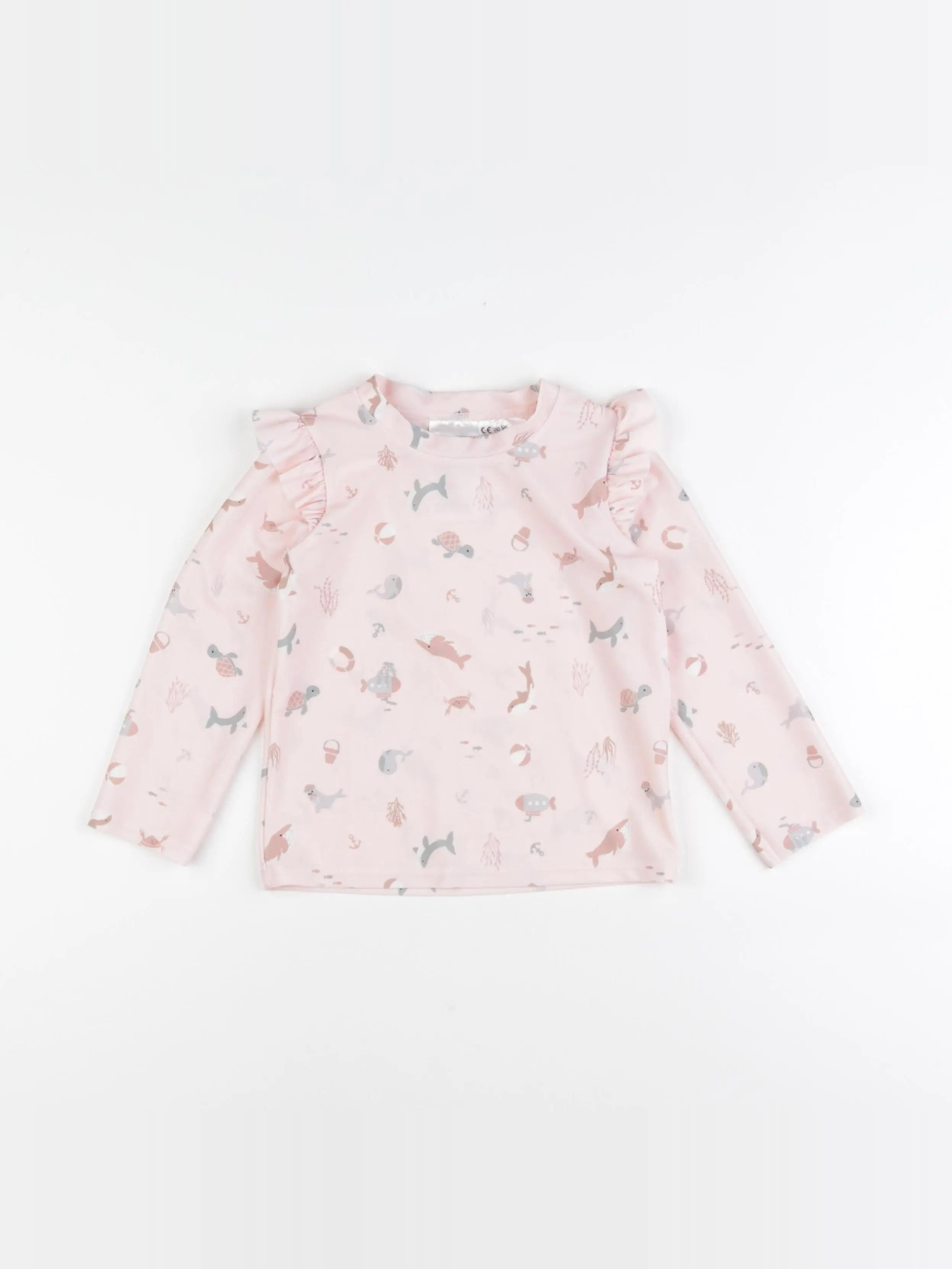 H&M - tee-shirt de bain rose - 12/24 mois