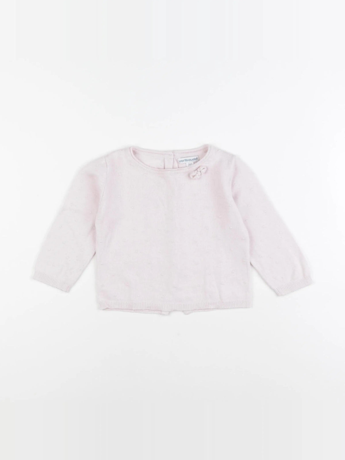 Vertbaudet - pull rose - 12 mois