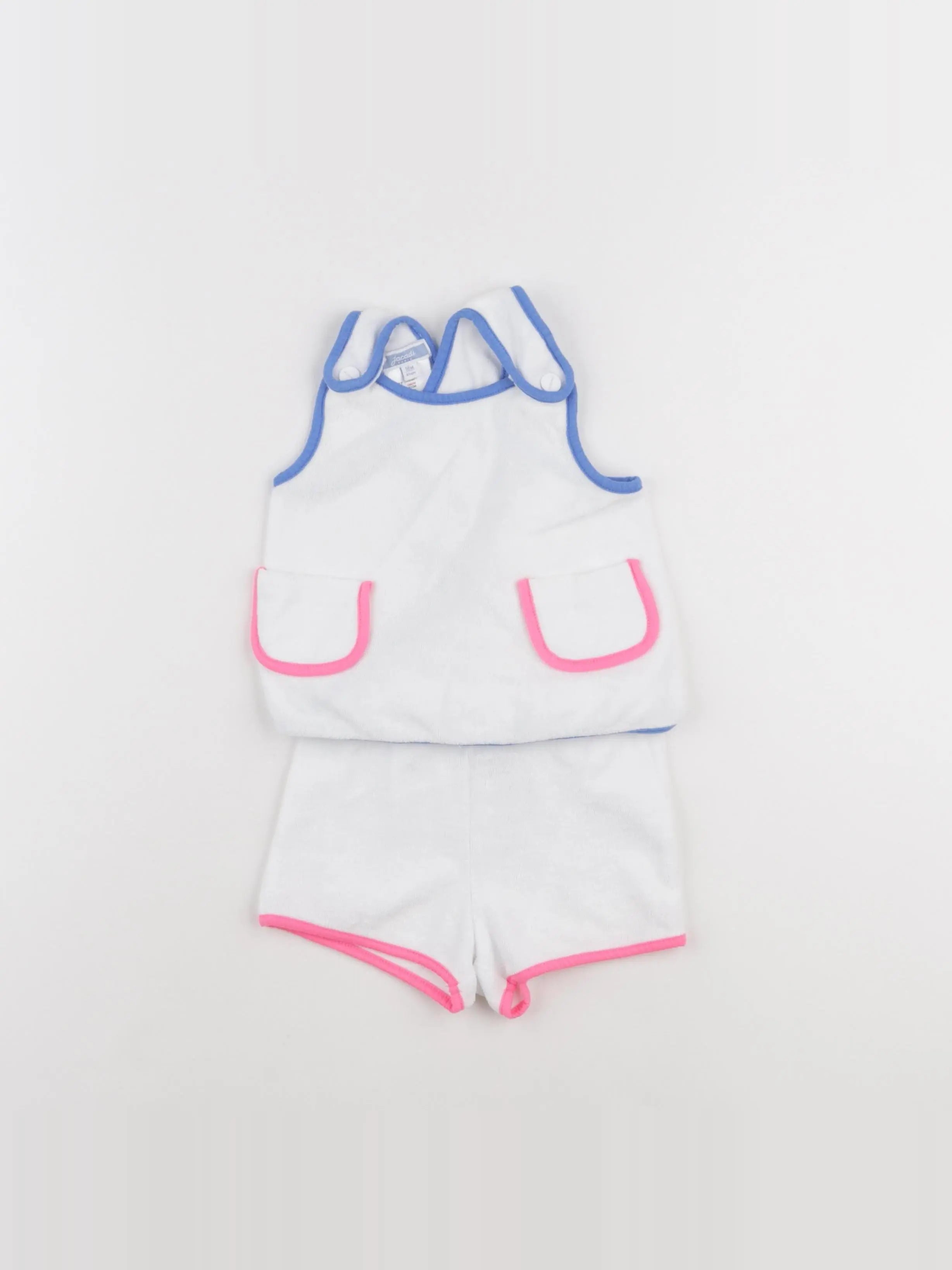 Jacadi - ensemble blanc, bleu - 18 mois