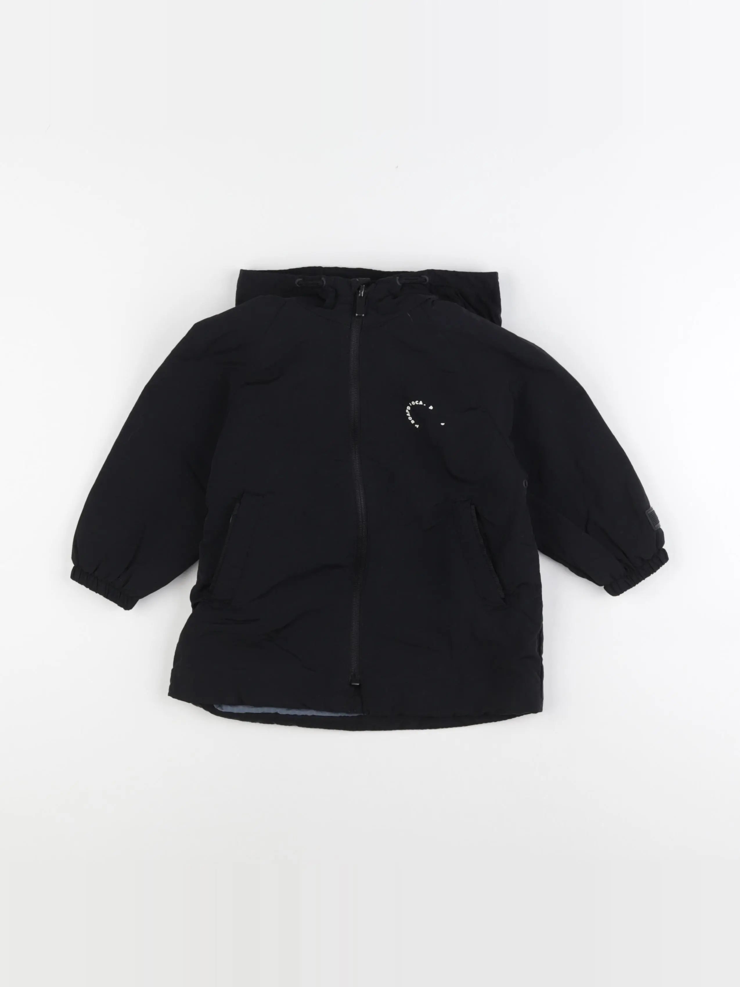 Zara - veste imprimé au dos noir - 12/18 mois