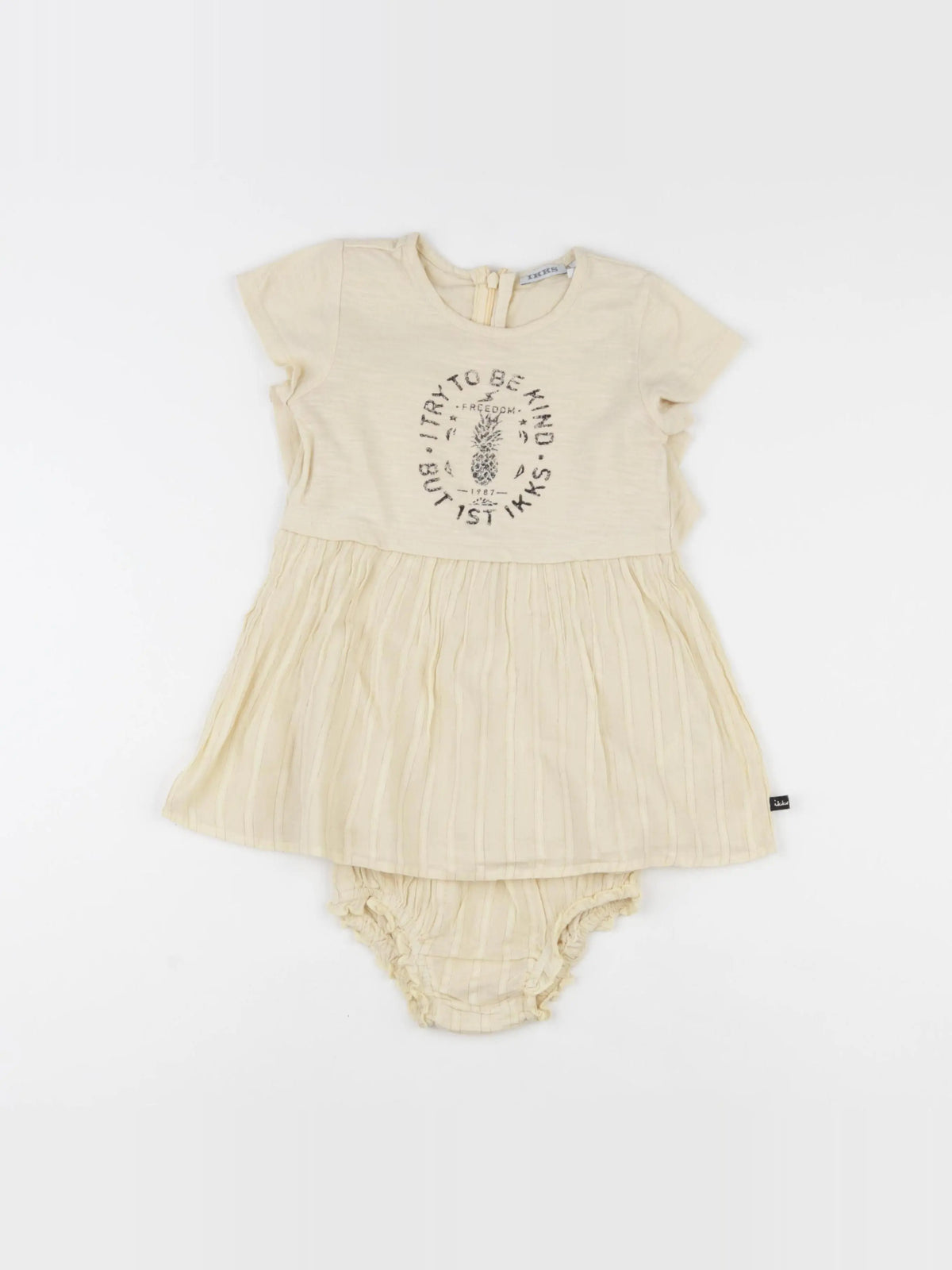 IKKS - robe jaune - 18 mois