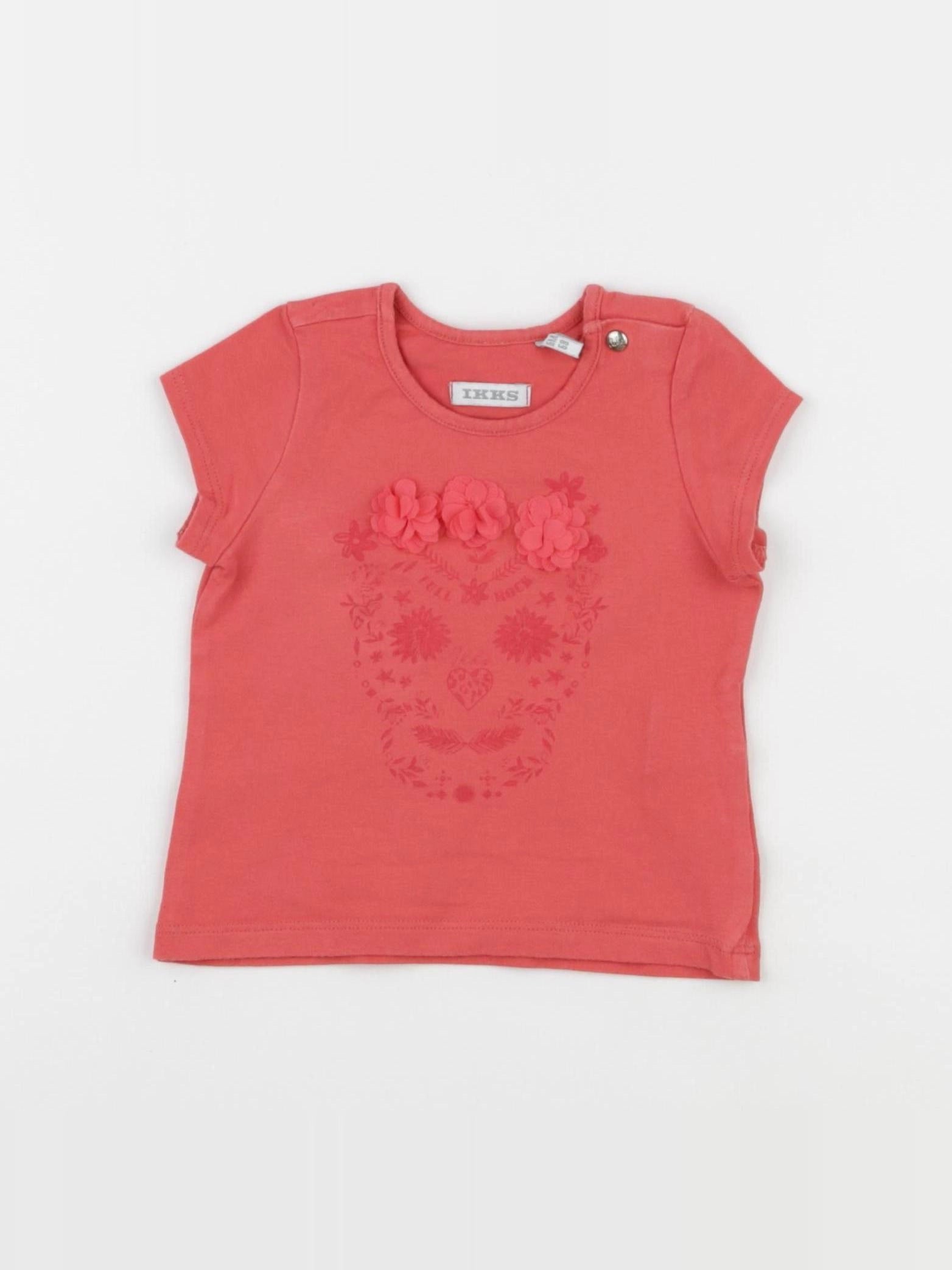IKKS - tee-shirt orange - 6 mois