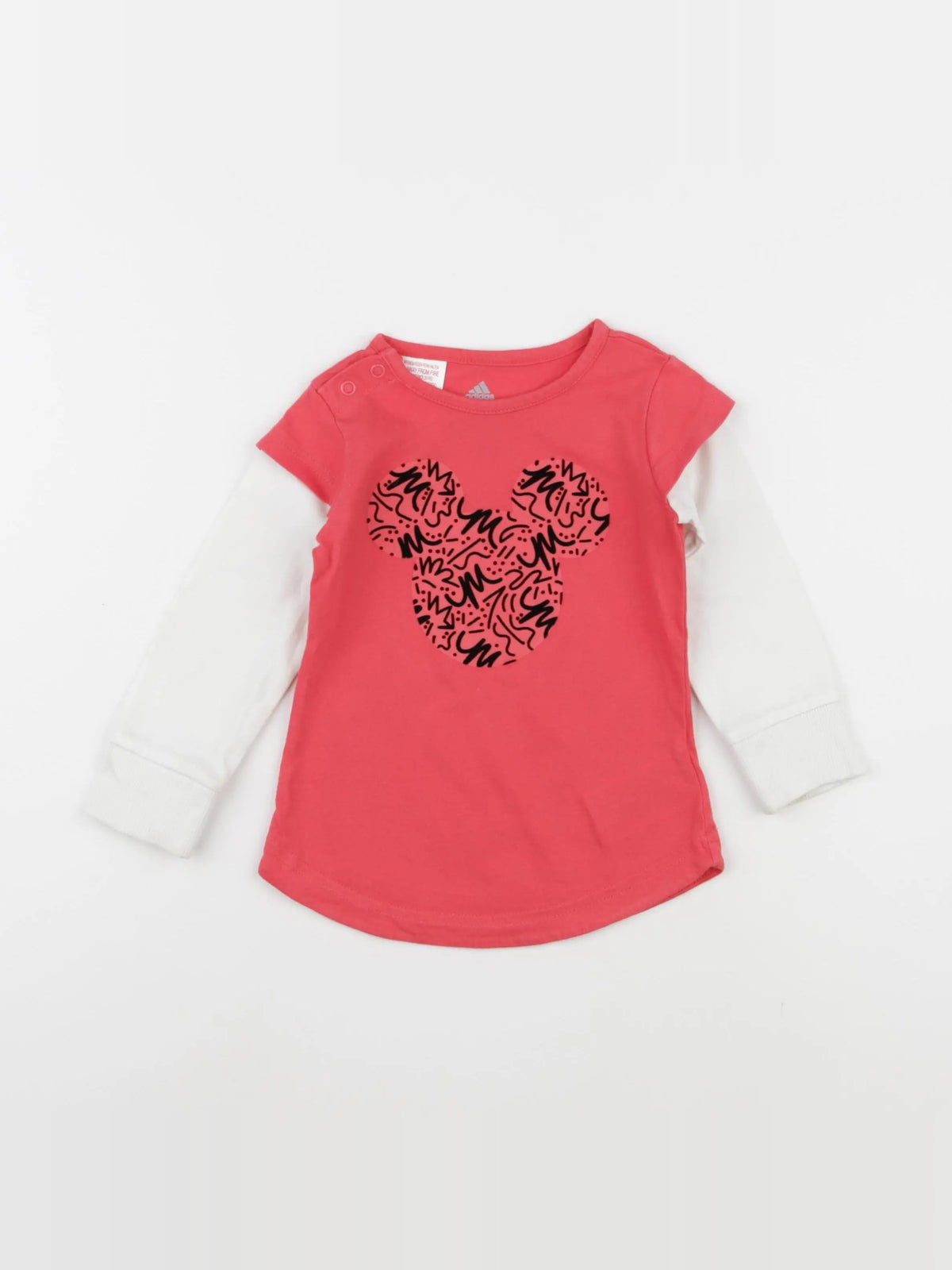 Adidas - tee-shirt rose - 9/12 mois