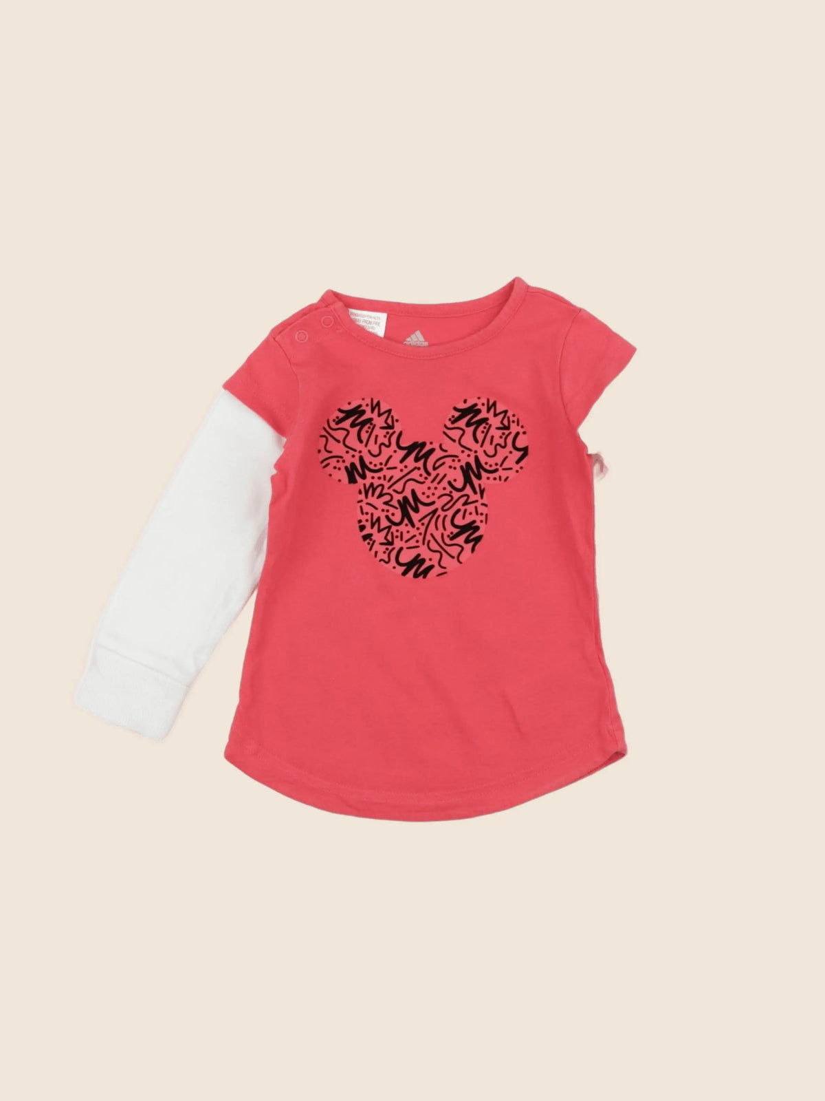 Adidas - tee-shirt rose - 9/12 mois