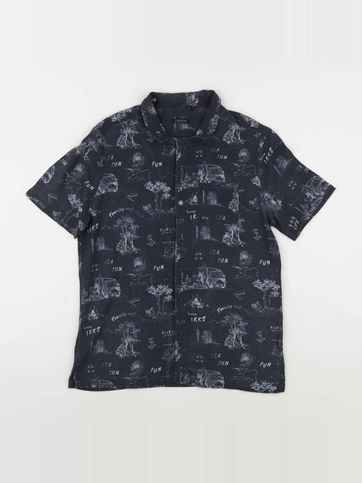 IKKS - chemise gris - 10 ans