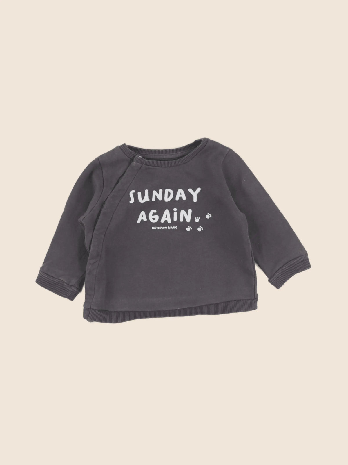 Vertbaudet - sweat gris - 6 mois