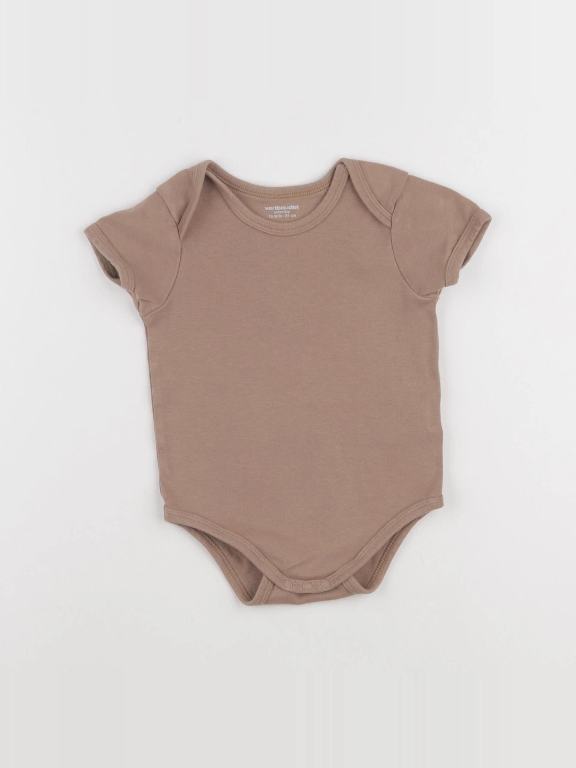 Vertbaudet - body marron - 18 mois