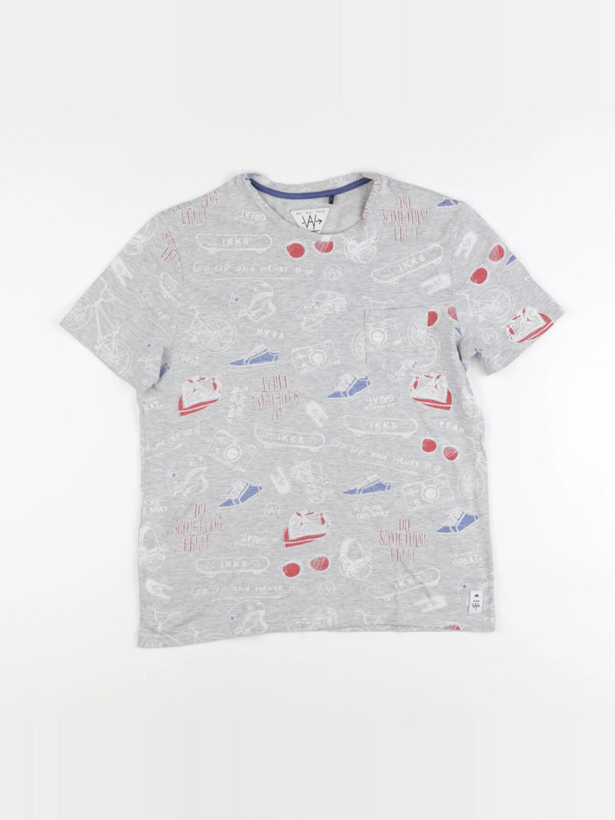 IKKS - tee-shirt gris - 12 ans