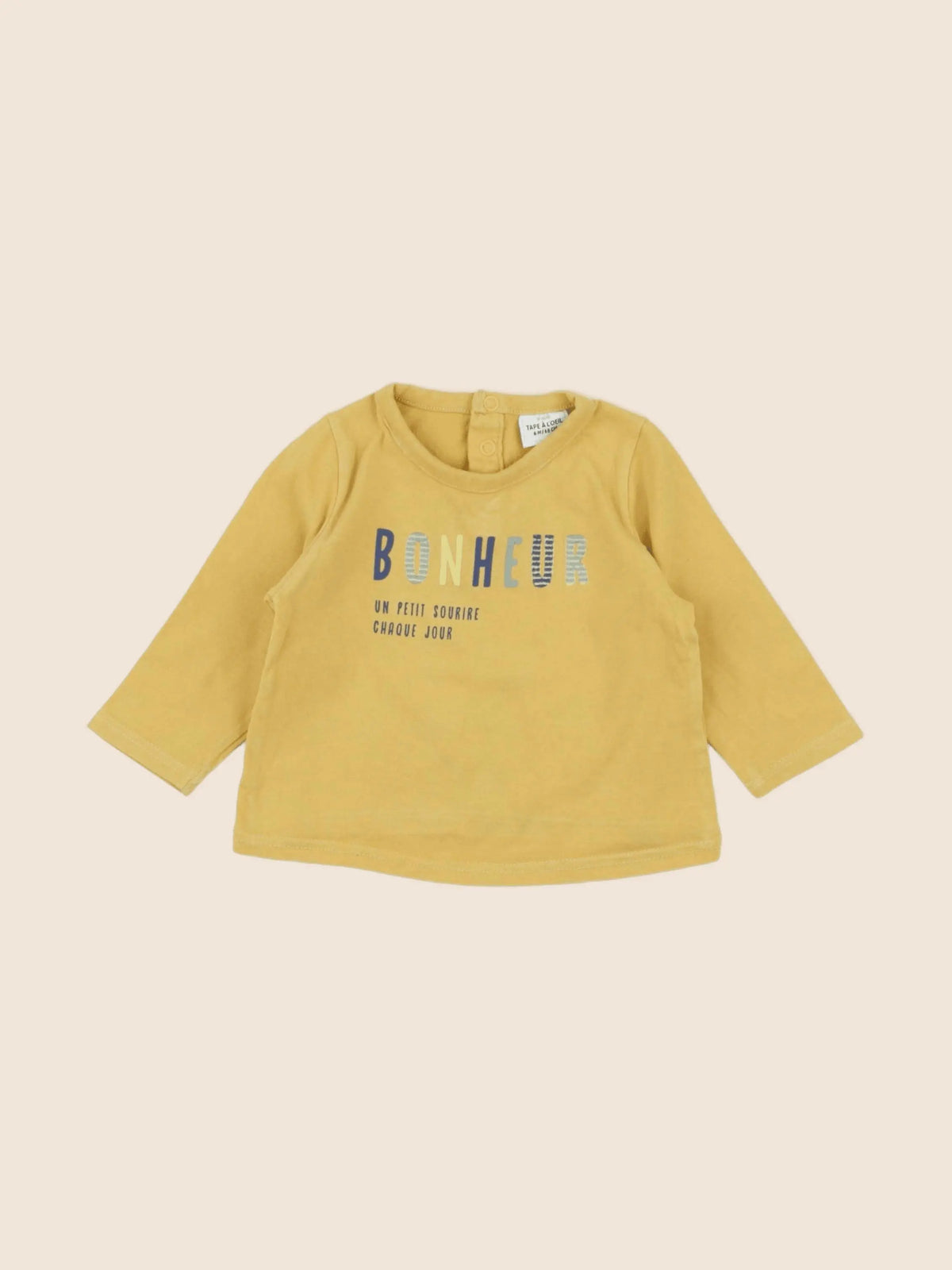 Tape à l'oeil - tee-shirt jaune - 6 mois