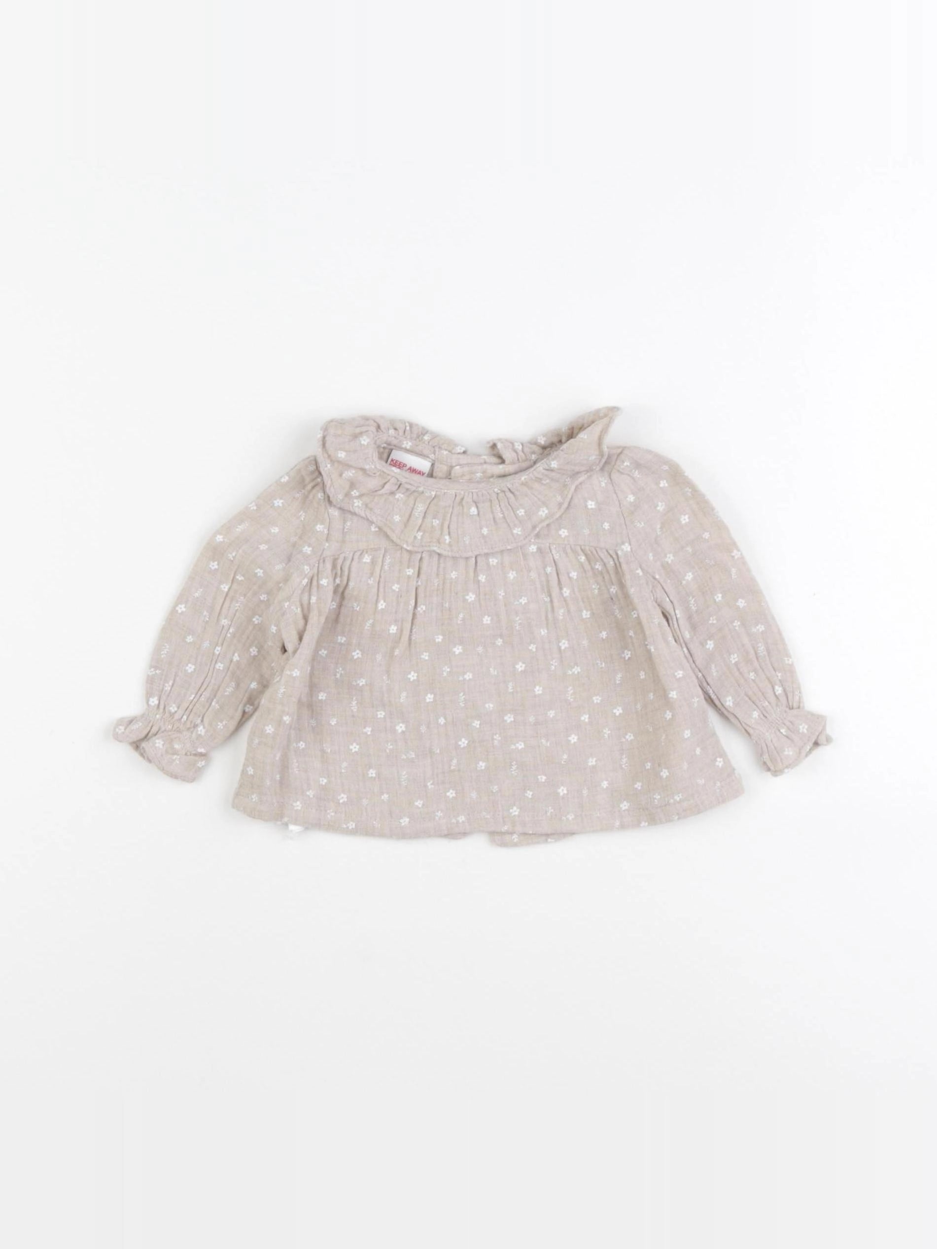 Mango - blouse beige - 0/1 mois