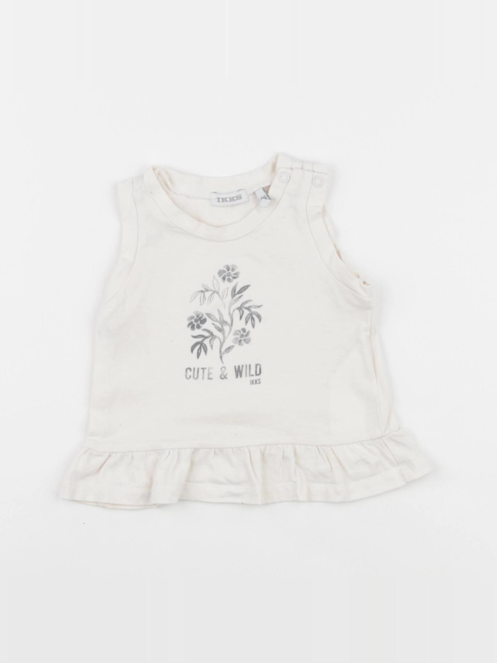 IKKS - débardeur beige - 6 mois