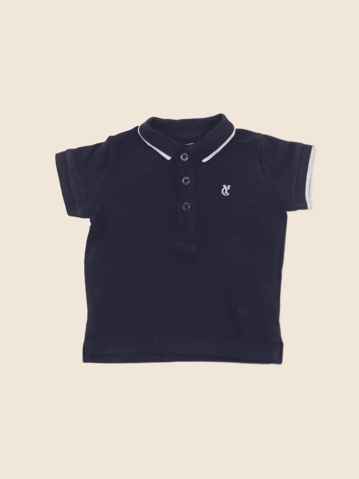 Cyrillus - polo bleu - 6 mois