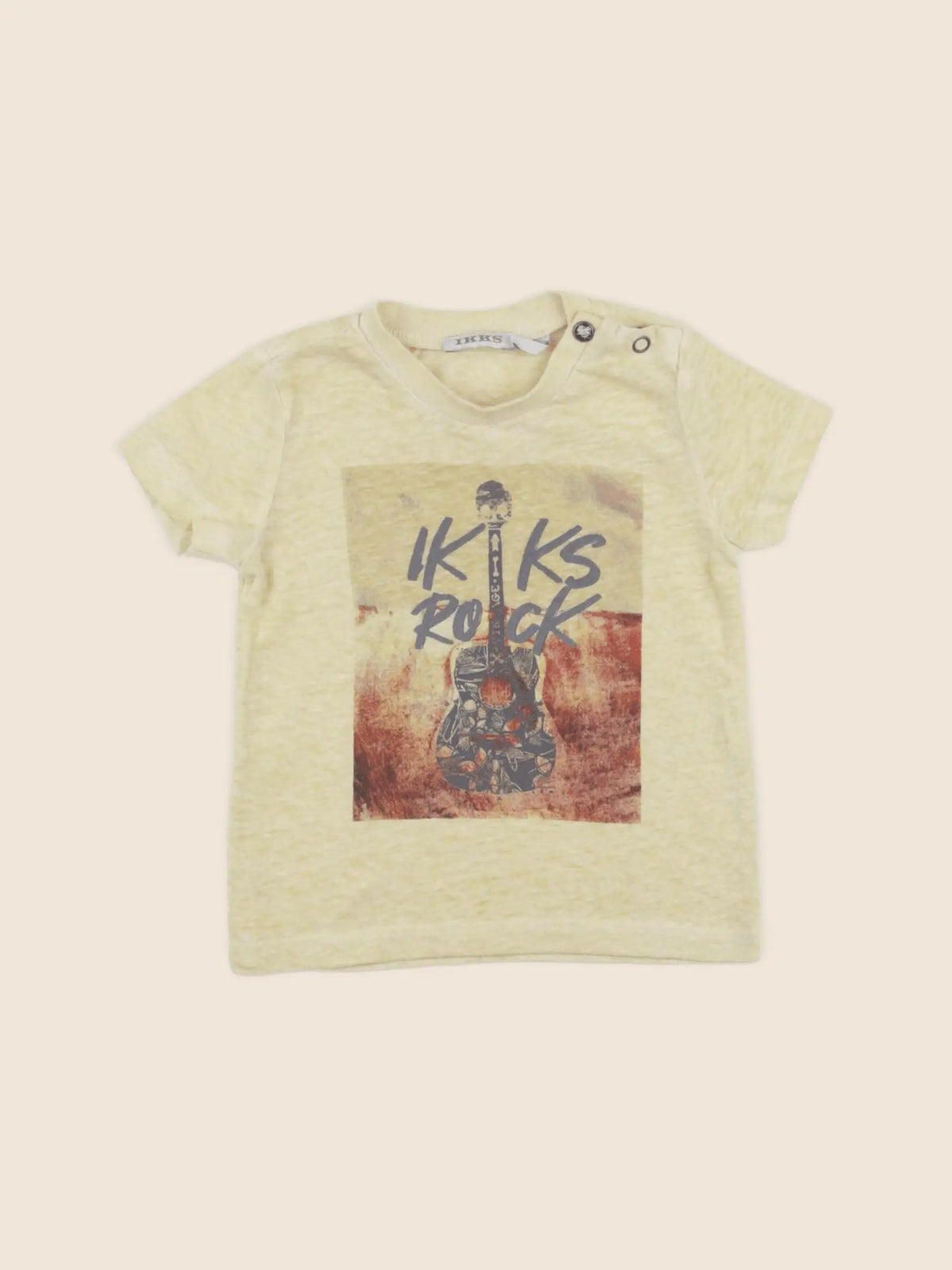 IKKS - tee-shirt jaune - 6 mois