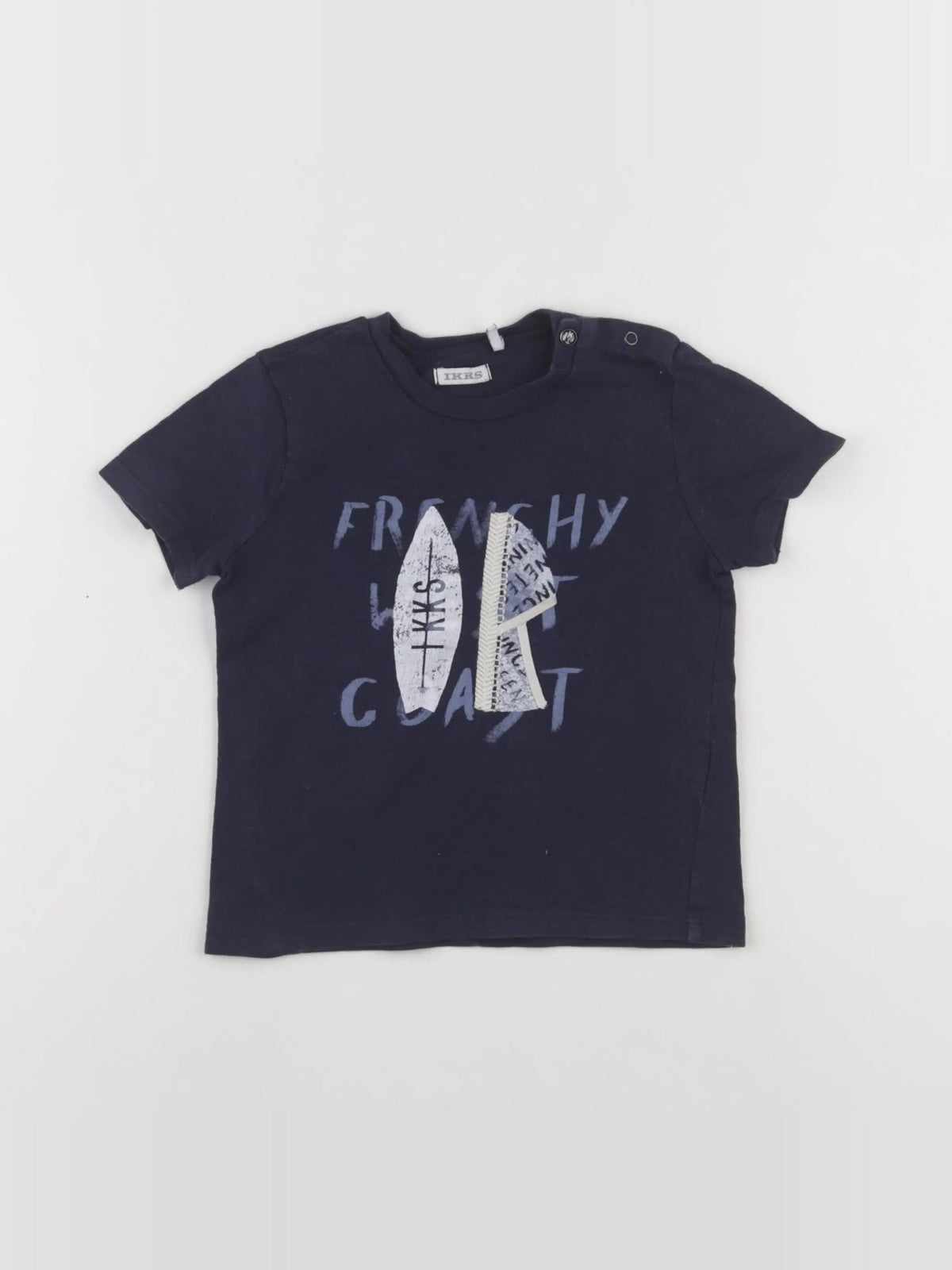IKKS - tee-shirt bleu - 2 ans