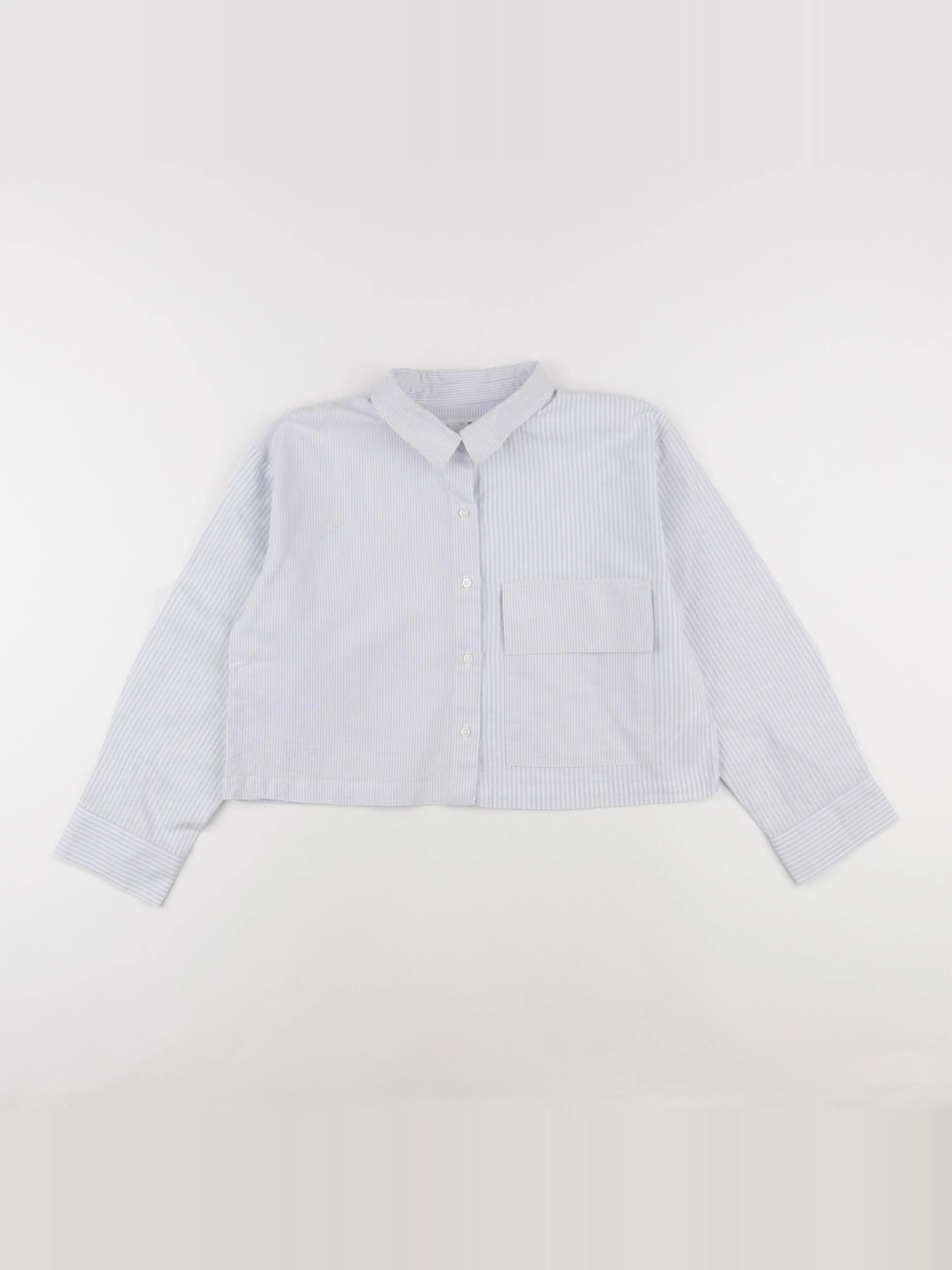 Zara - chemise blanc, bleu - 10 ans