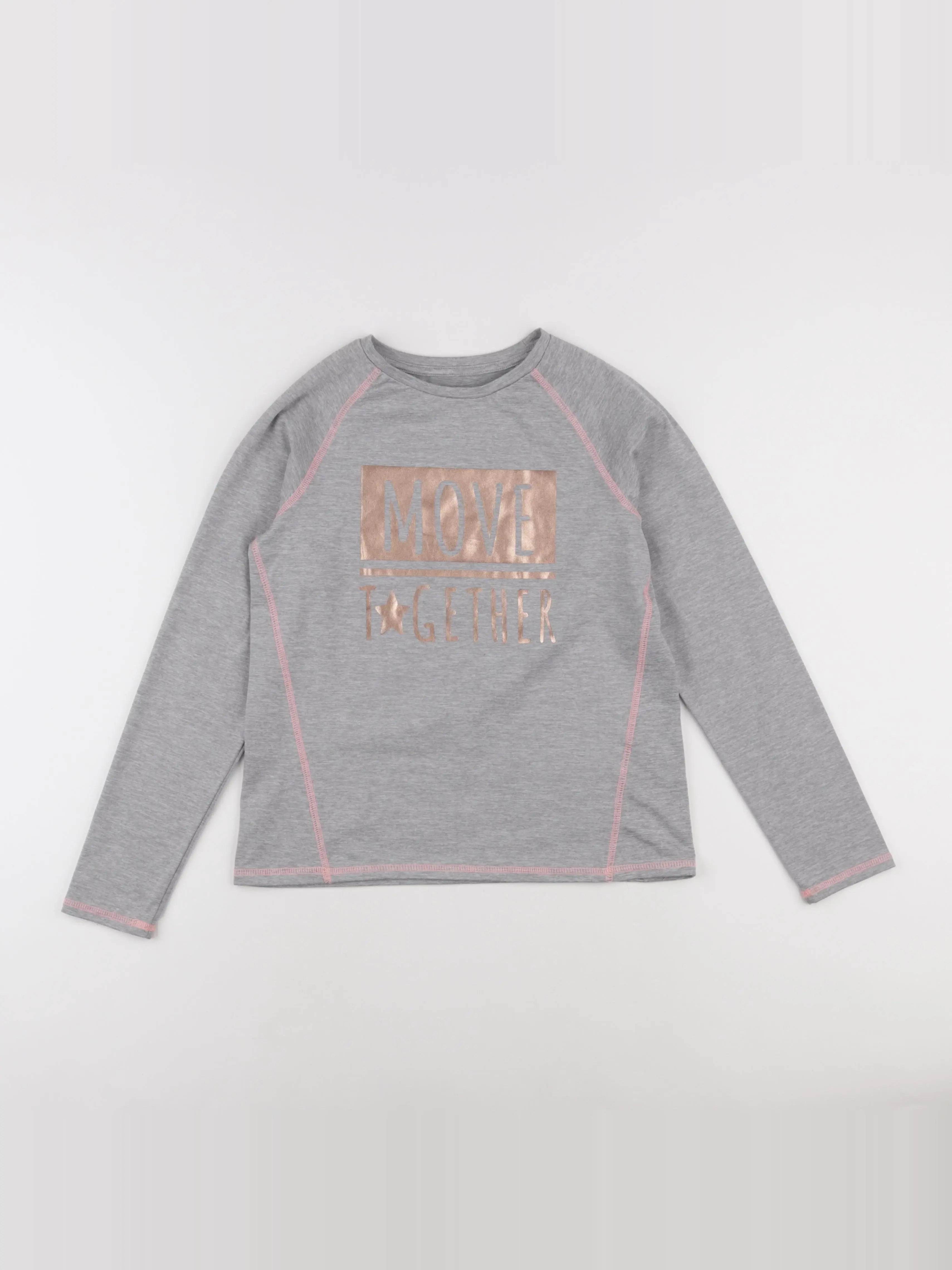 Vertbaudet - tee-shirt gris - 10 ans