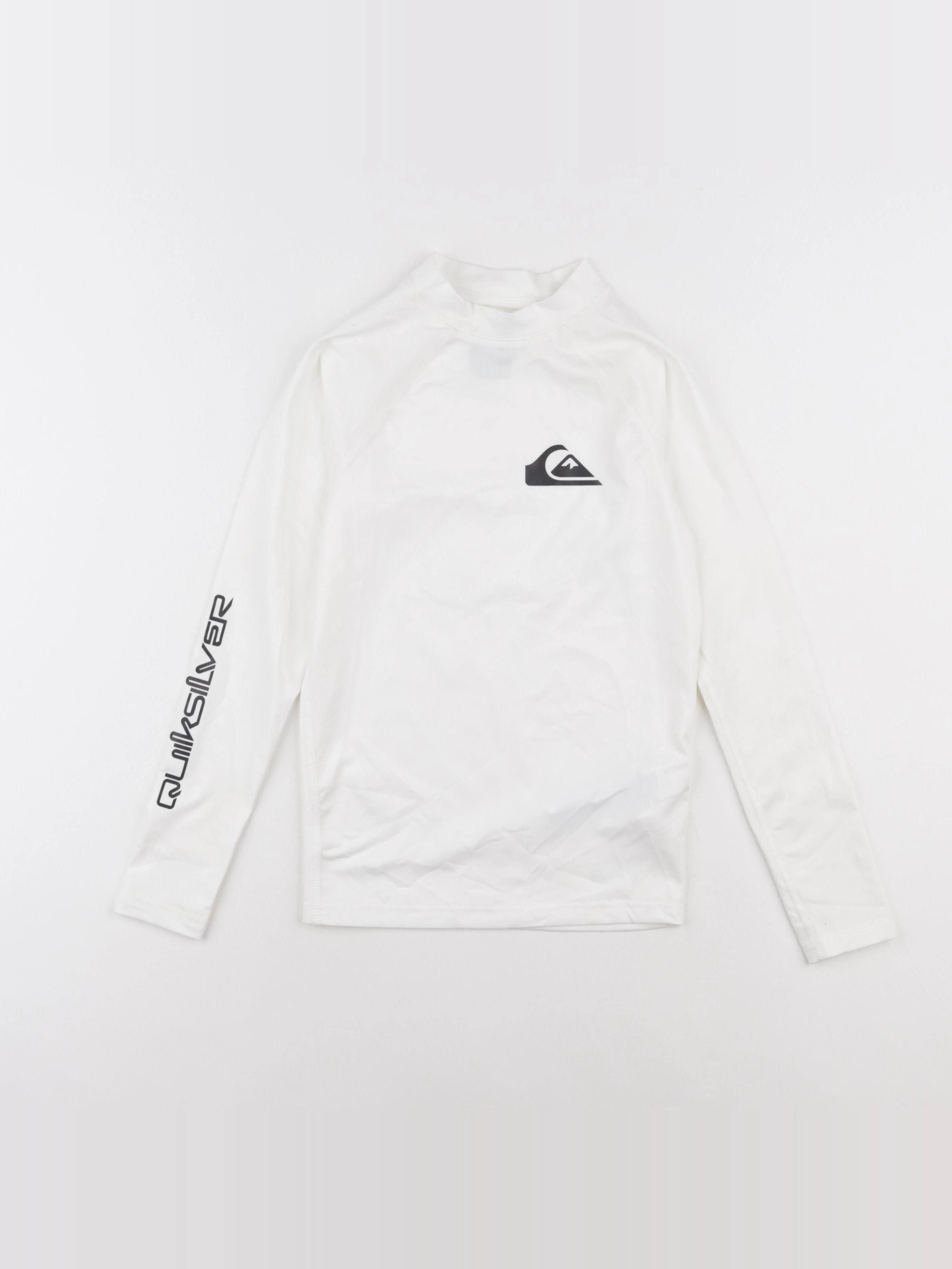 Quiksilver - tee-shirt de bain blanc - 8 ans