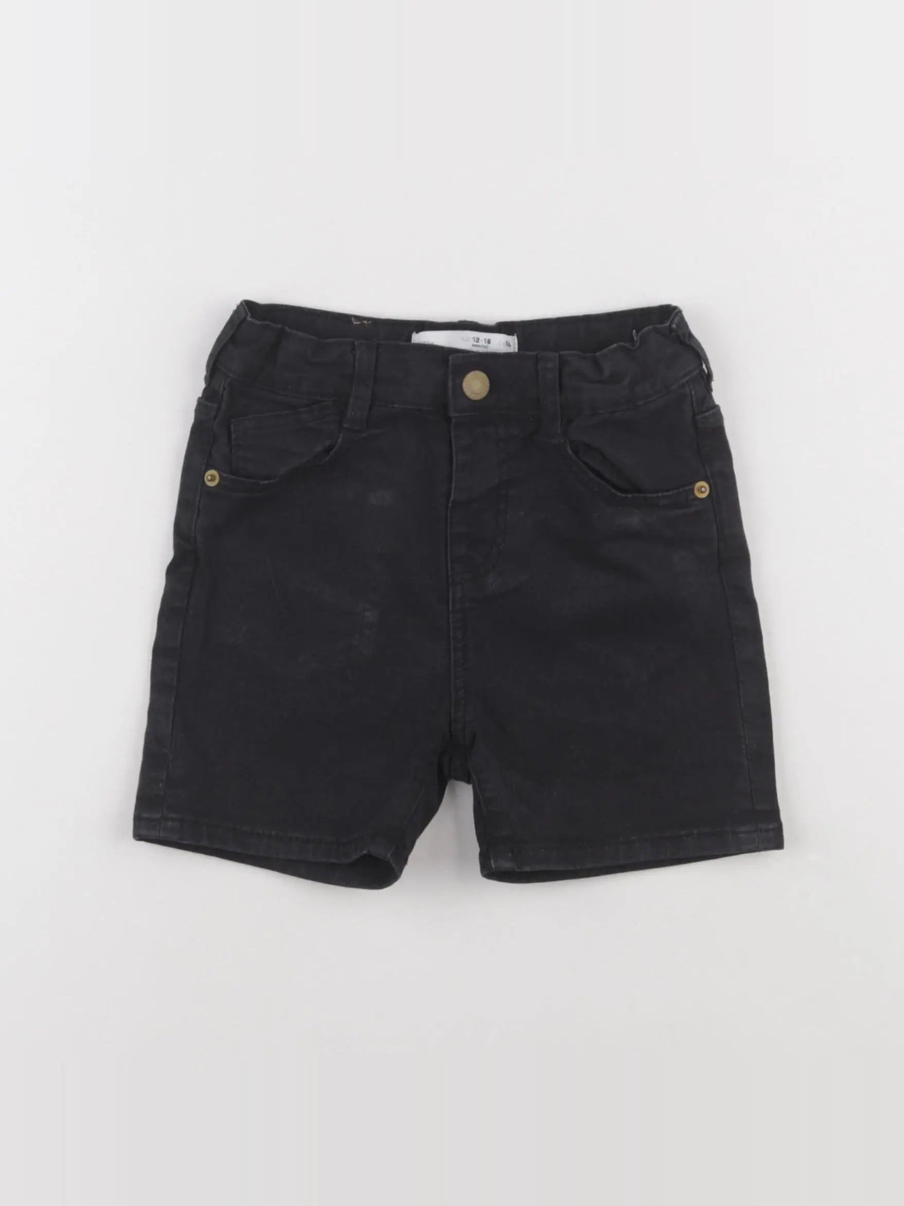 Zara - short noir - 12/18 mois
