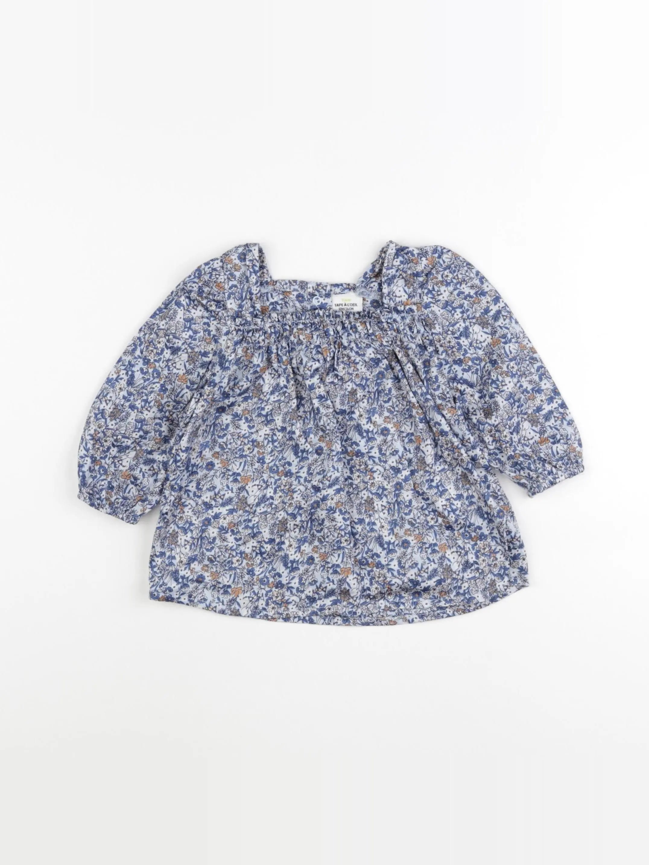 Tape à l'oeil - blouse bleu - 12 mois