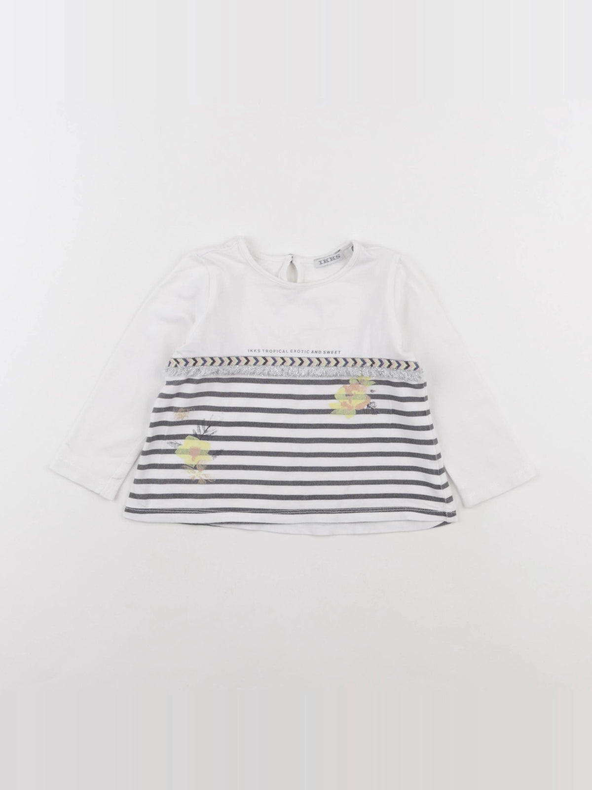 IKKS - tee-shirt blanc - 18 mois