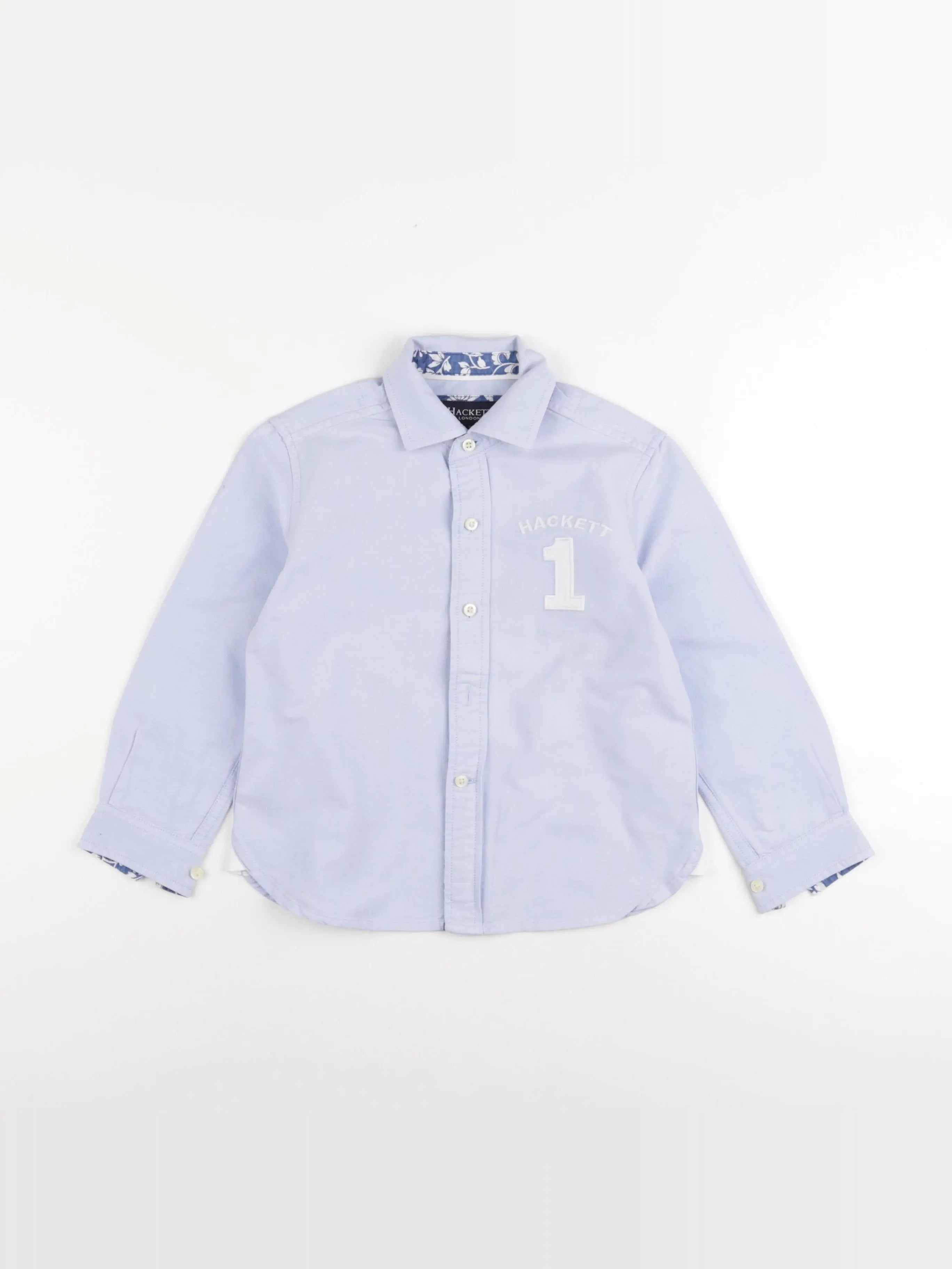 Hackett London - chemise bleu - 3/4 ans