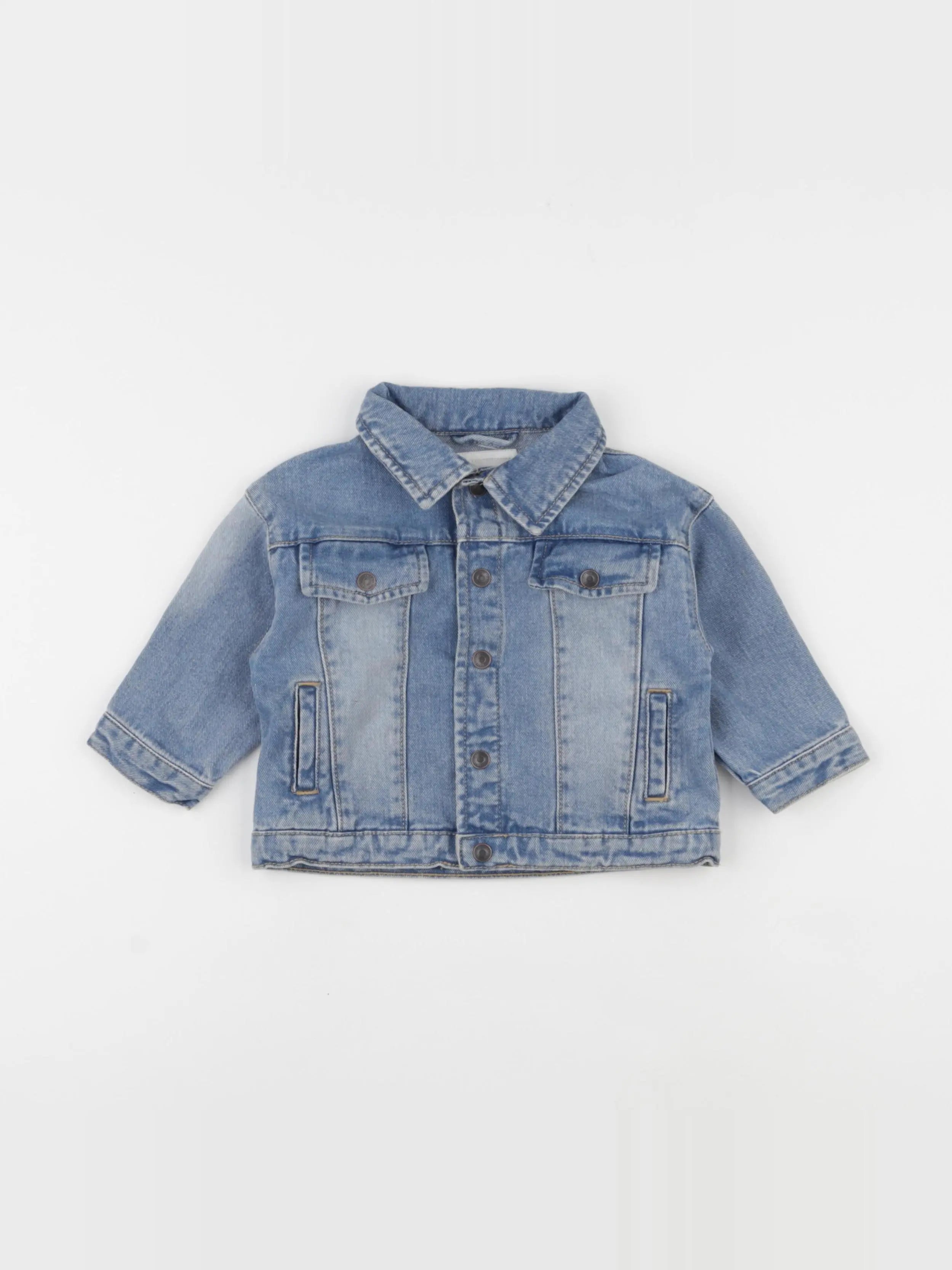 Vertbaudet - veste bleu - 9 mois