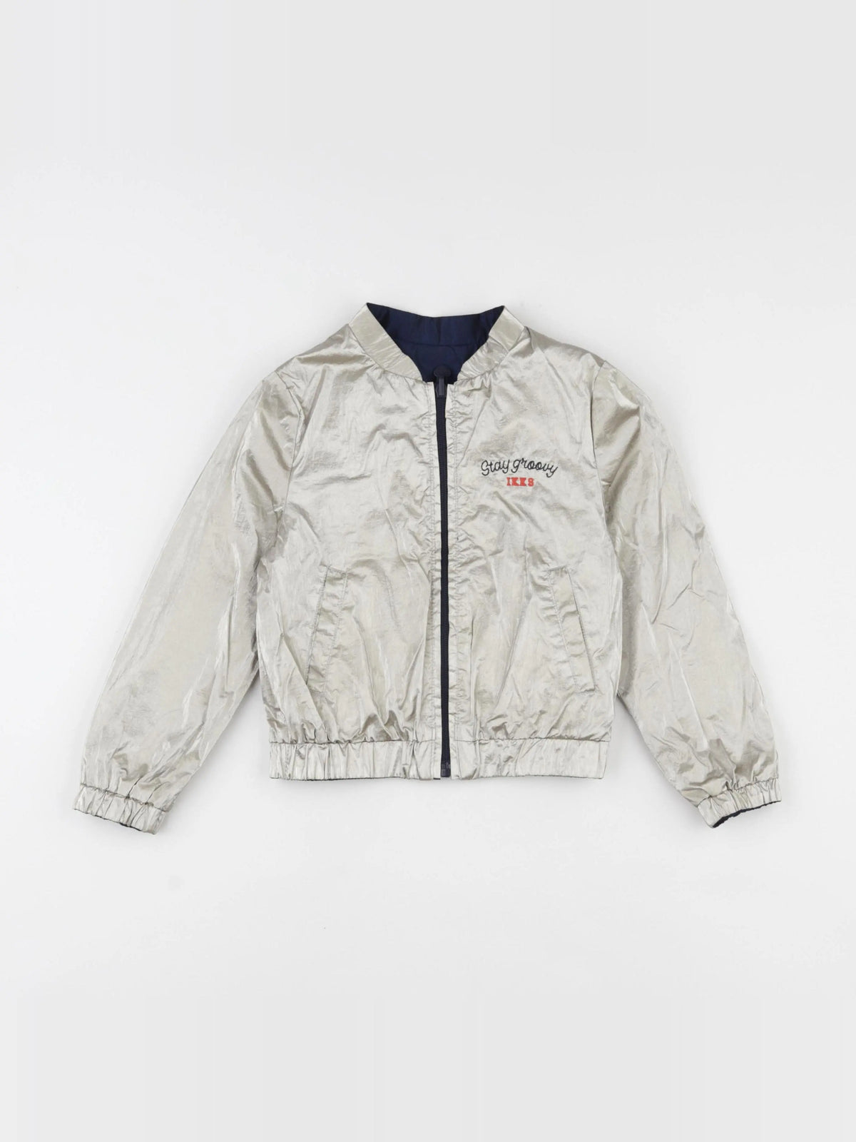 IKKS - imperméable réversible bleu, or - 12 ans