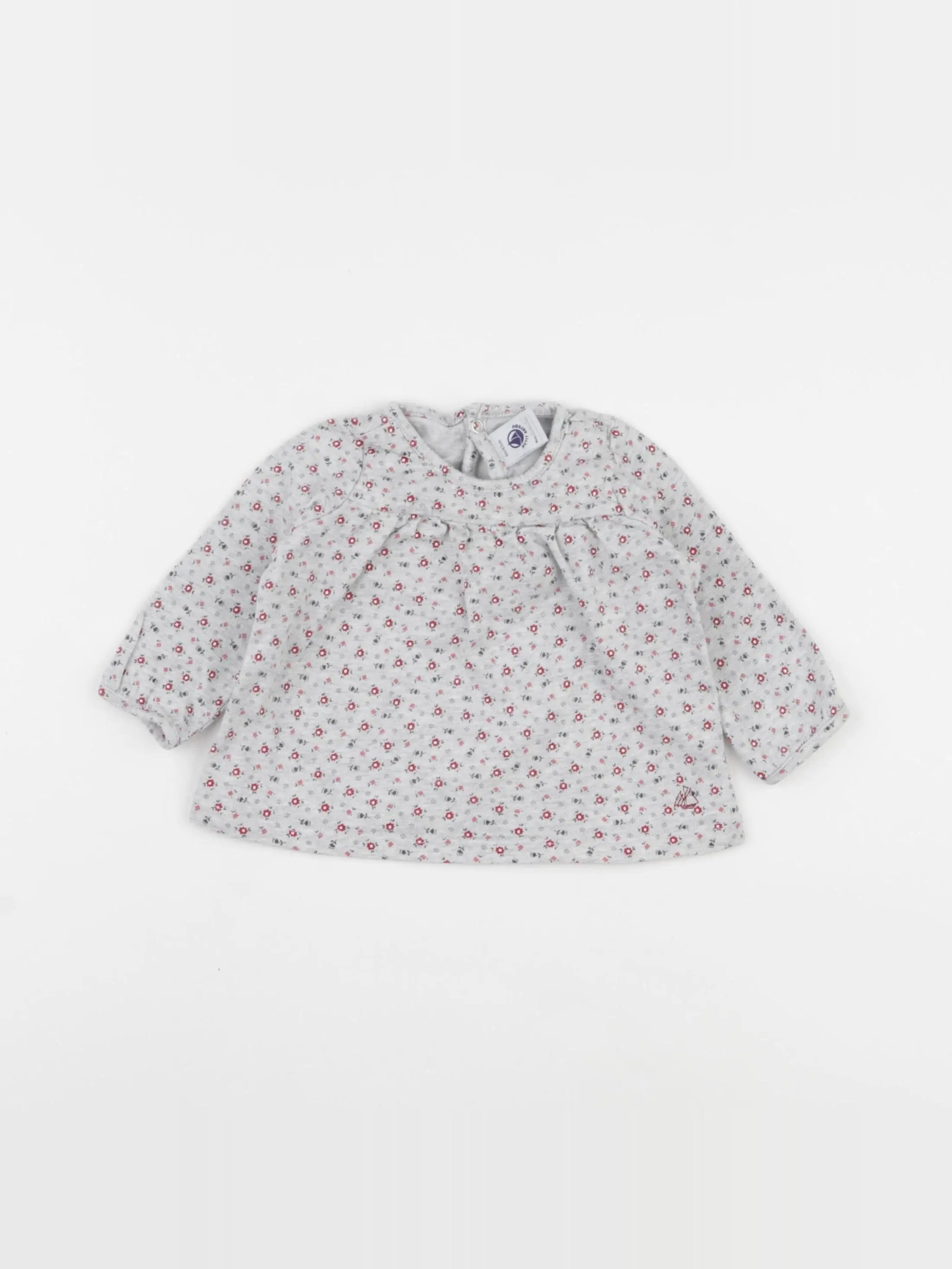 Petit Bateau - body rose - 6 mois