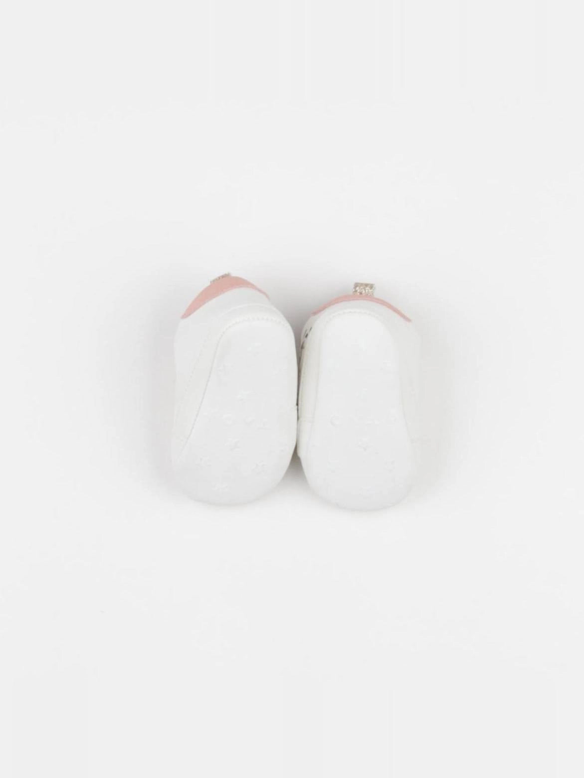 Tape à l'oeil - chaussons blanc - 3/6 mois