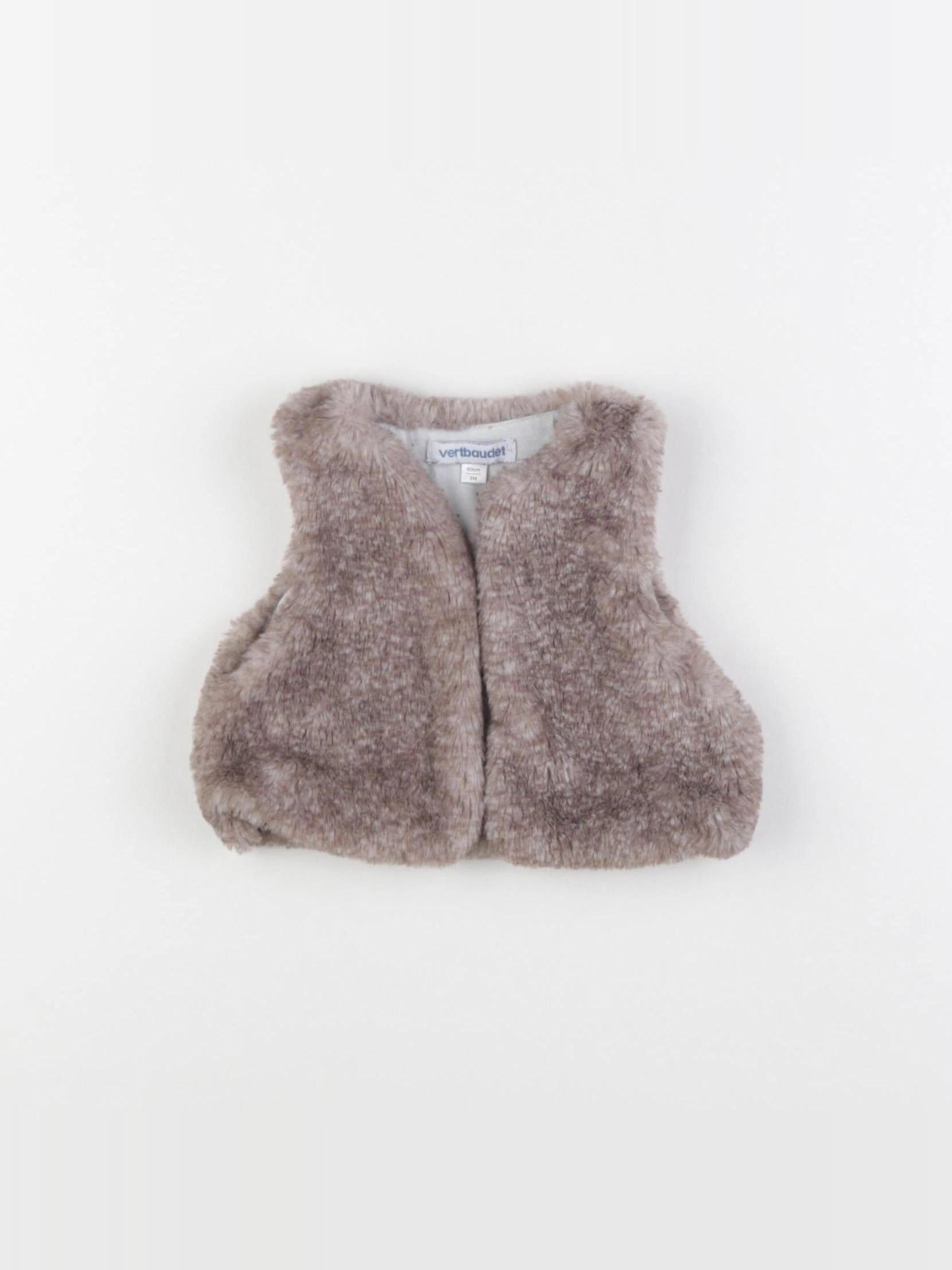 Vertbaudet - gilet gris - 3 mois