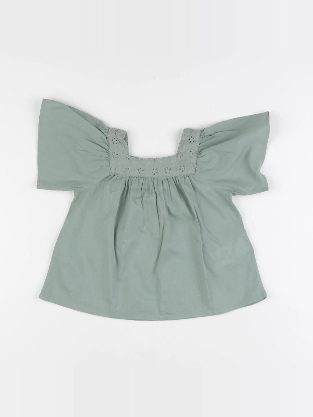 Vertbaudet - blouse vert - 18 mois