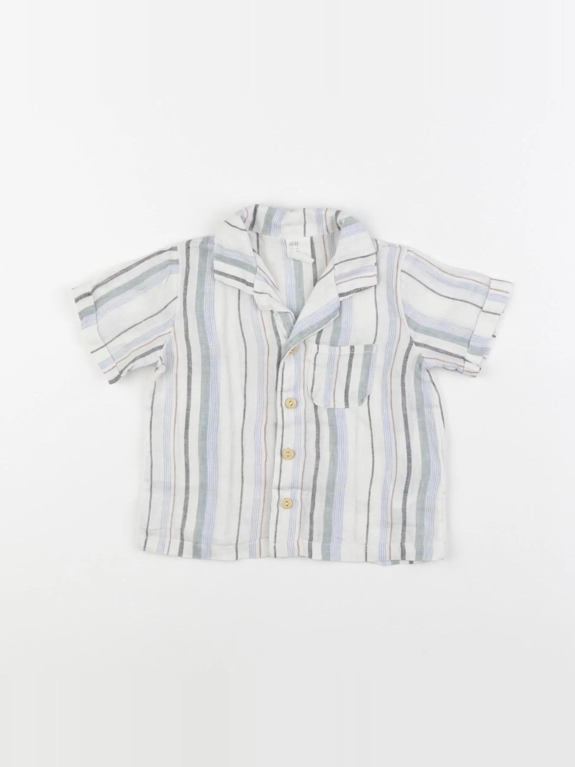 H&M - chemise blanc - 3/6 mois