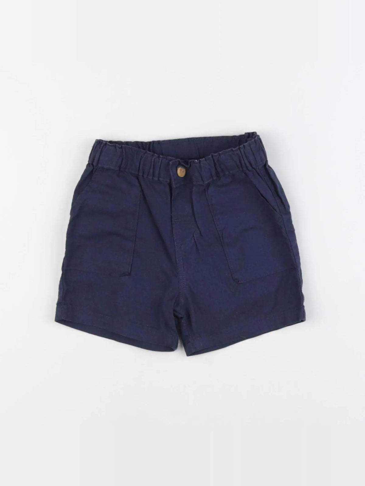H&M - short bleu - 3/6 mois