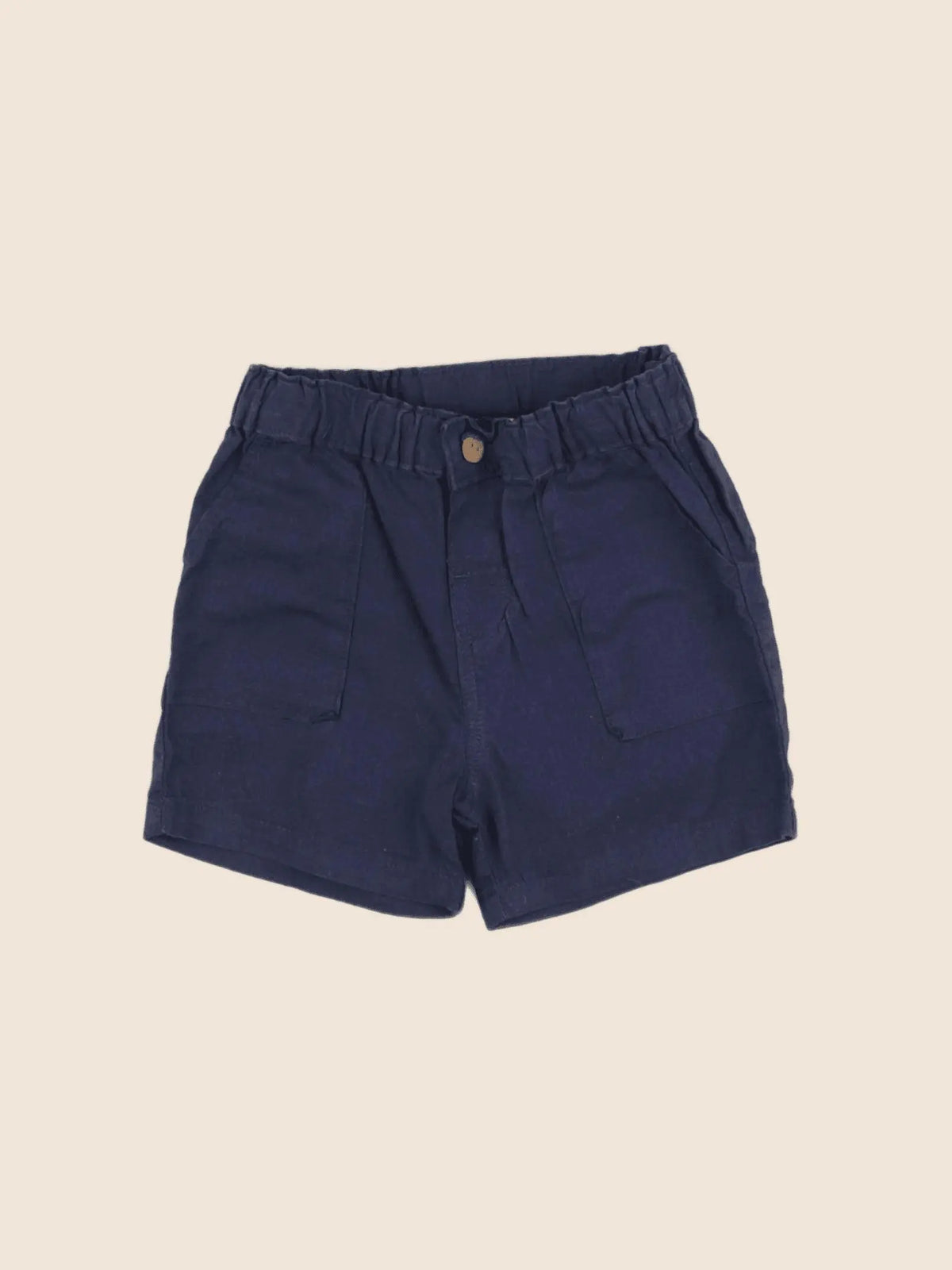H&M - short bleu - 3/6 mois