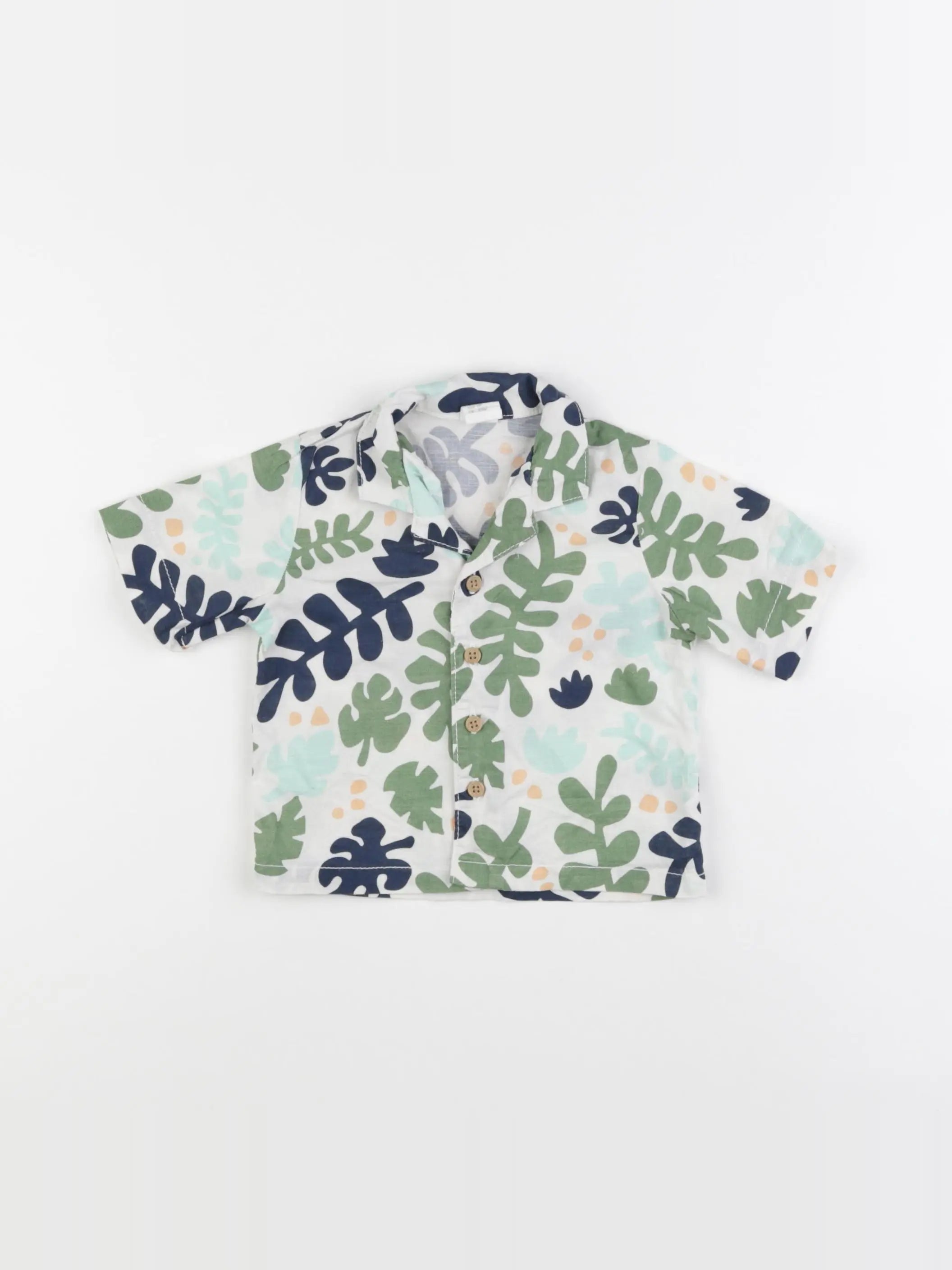 H&M - chemise blanc - 3/6 mois