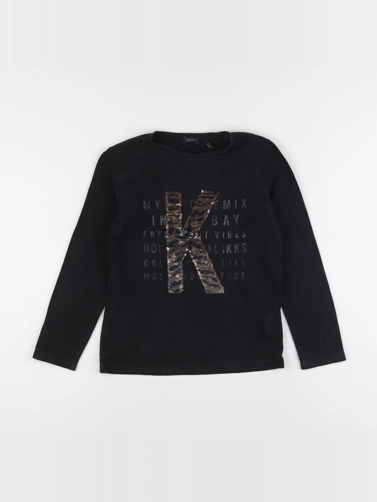 IKKS - tee-shirt noir - 8 ans