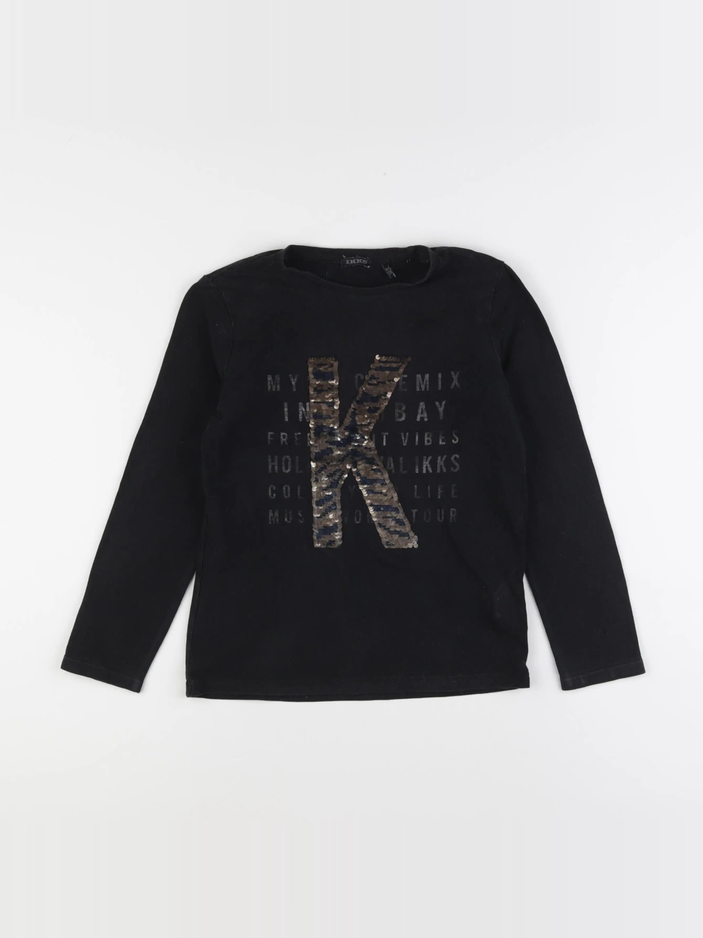 IKKS - tee-shirt noir - 8 ans