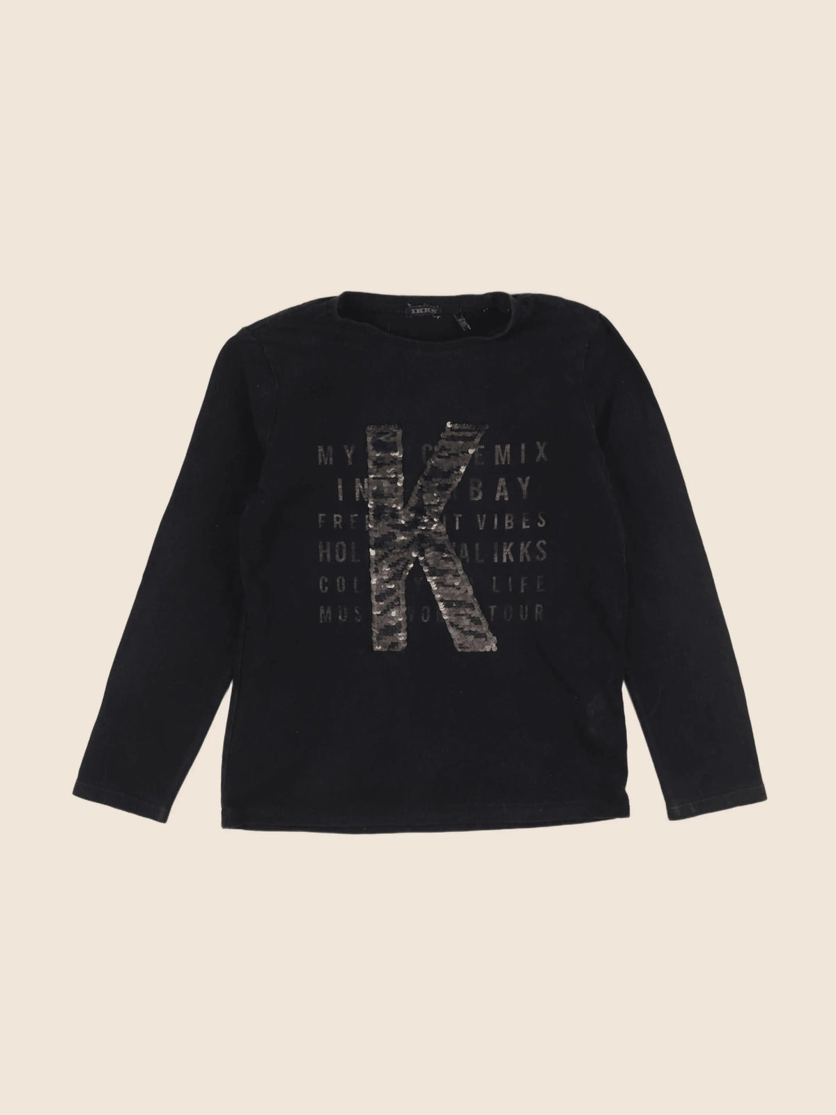 IKKS - tee-shirt noir - 8 ans